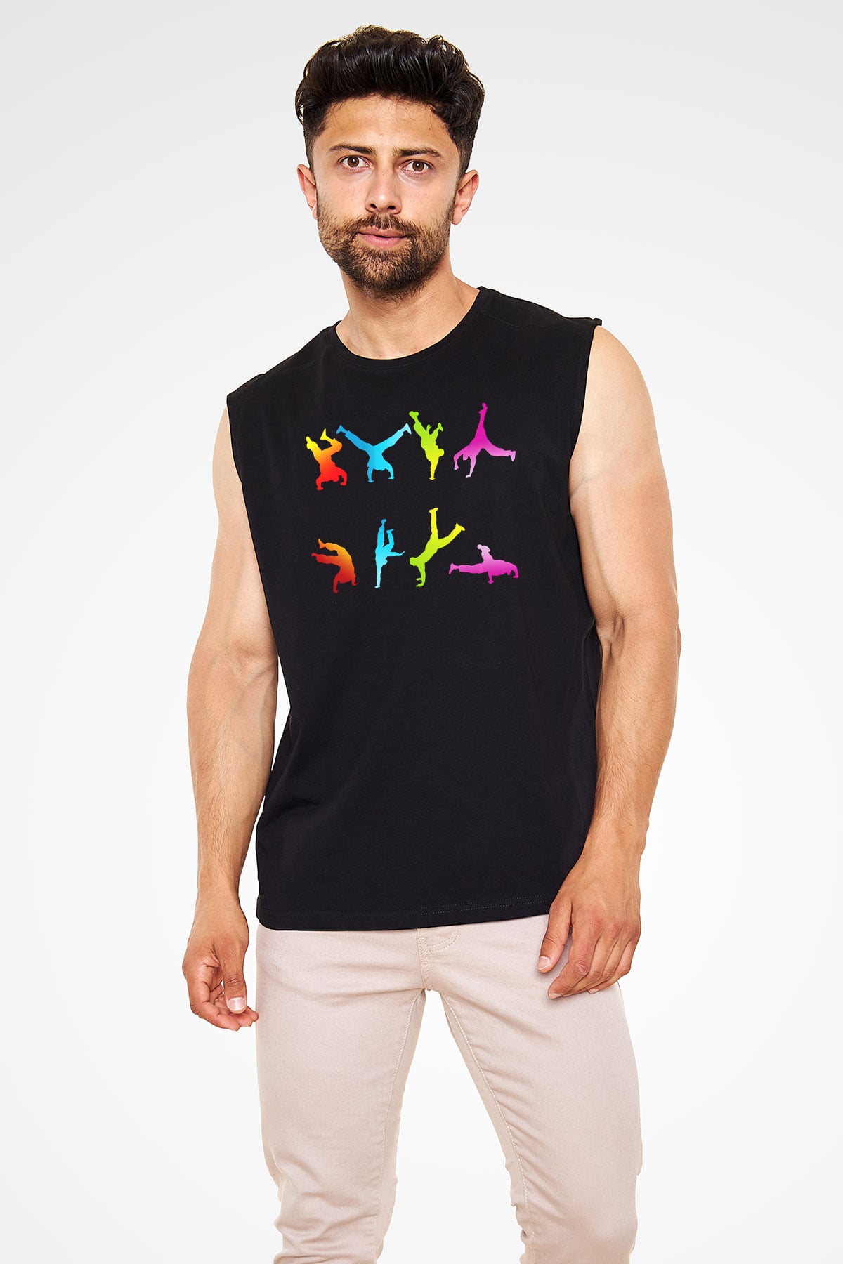 Breakdans Siyah Unisex Kolsuz Tişört