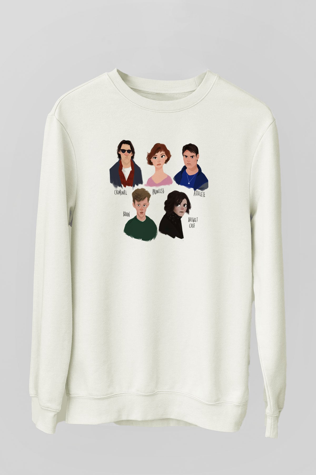 Breakfast Club Beyaz Unisex Sweatshirt