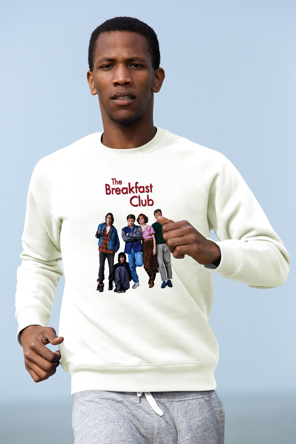 Breakfast Club Beyaz Unisex Sweatshirt