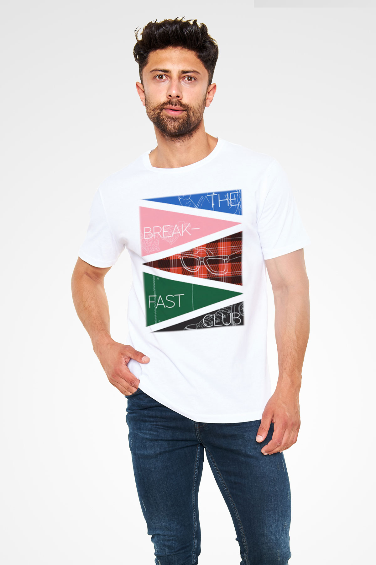 Breakfast Club Beyaz Unisex Tişört