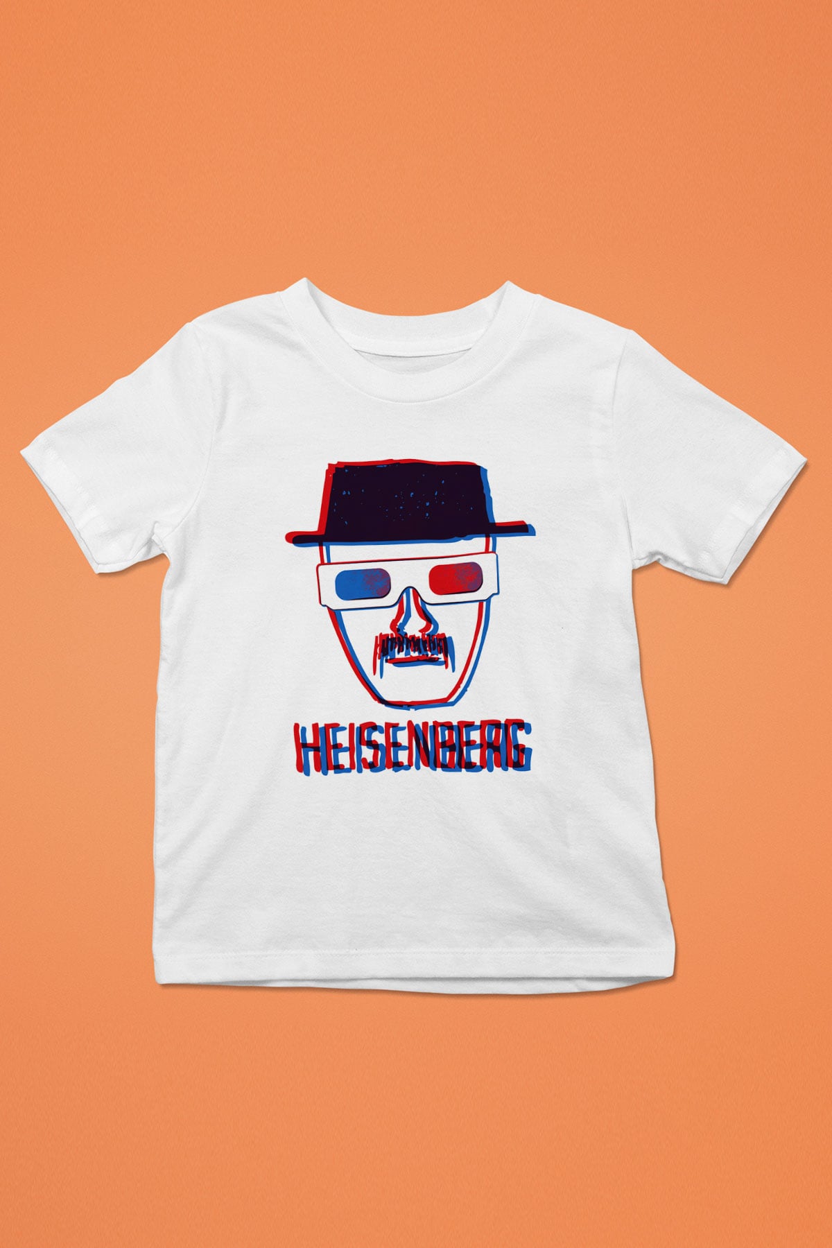 Breaking Bad Heisenberg Baskılı Beyaz Unisex Çocuk Tişört