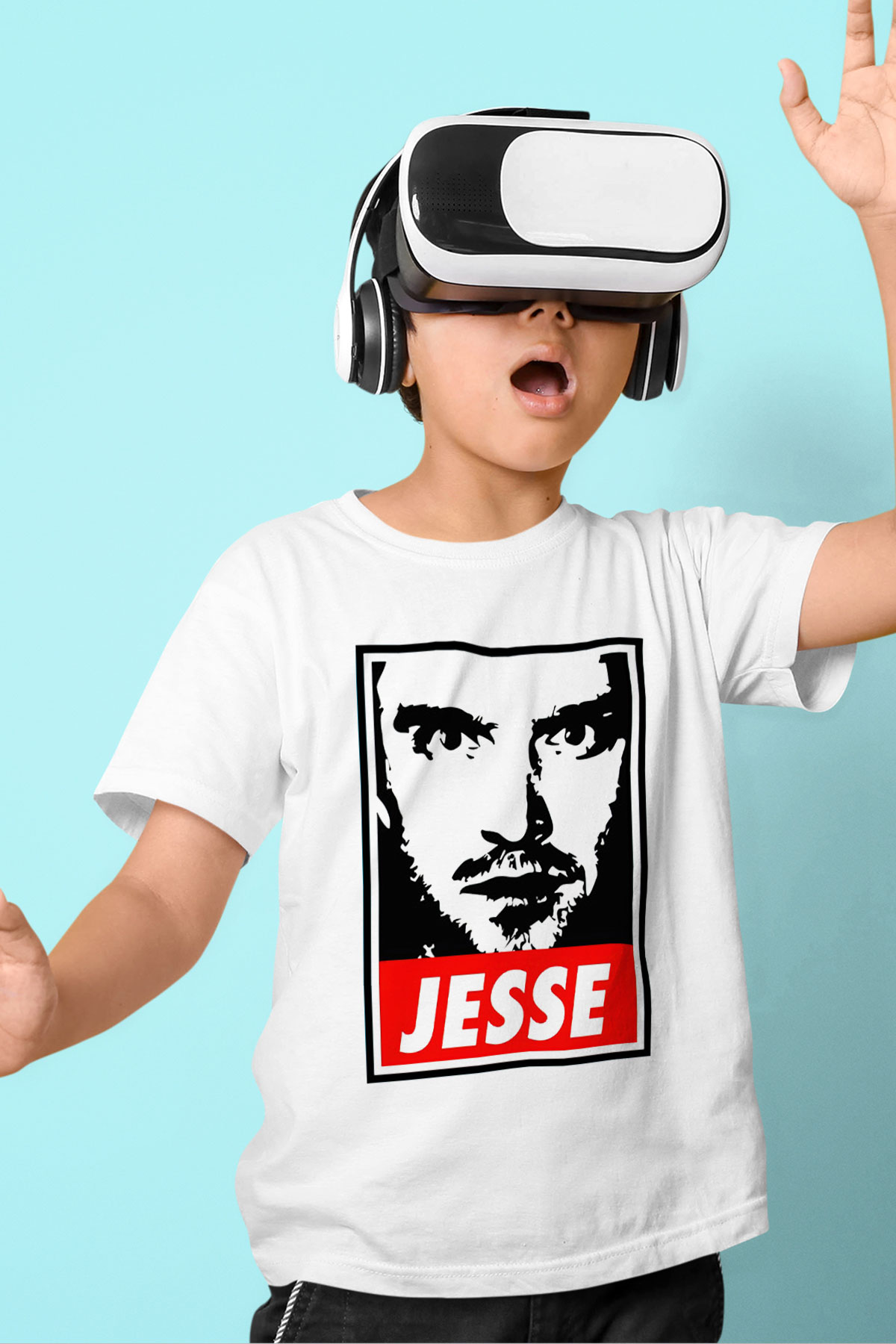 Breaking Bad Heisenberg Baskılı Beyaz Unisex Çocuk Tişört