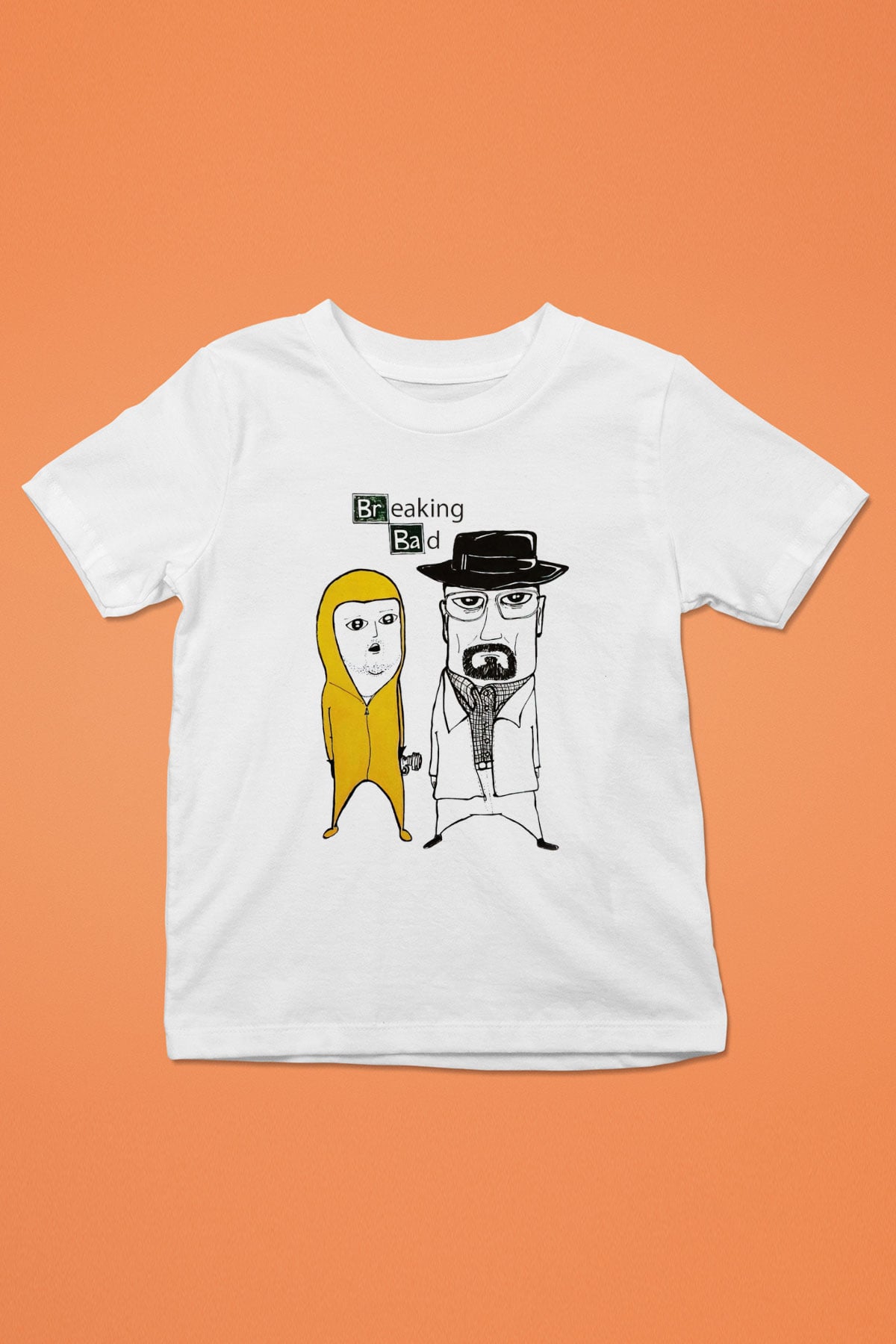 Breaking Bad Heisenberg Baskılı Beyaz Unisex Çocuk Tişört