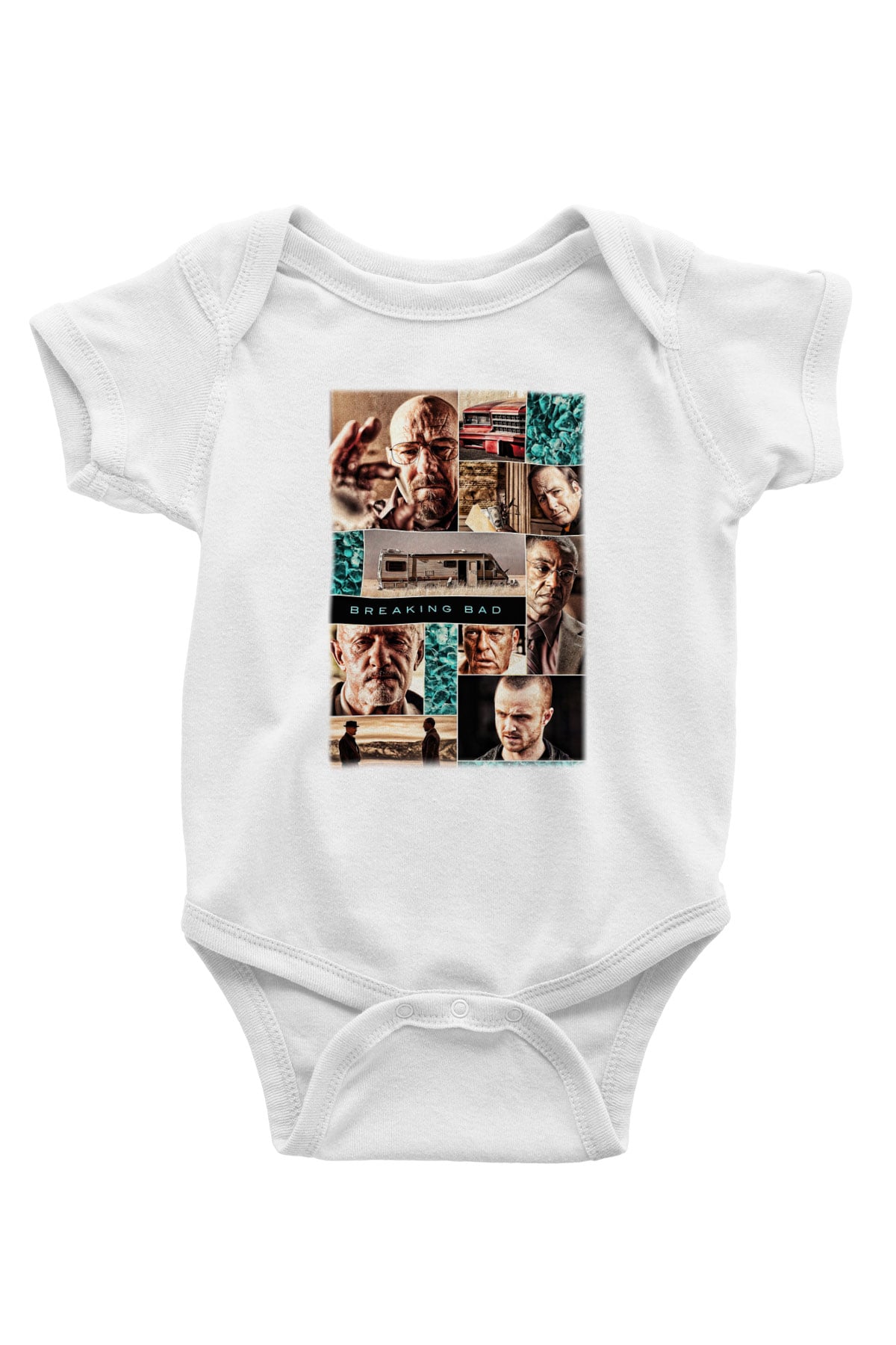Breaking Bad Heisenberg Baskılı Beyaz Unisex Bebek Body - Zıbın