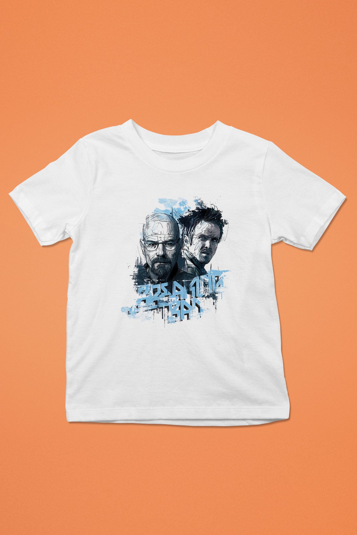 Breaking Bad Heisenberg Baskılı Beyaz Unisex Çocuk Tişört