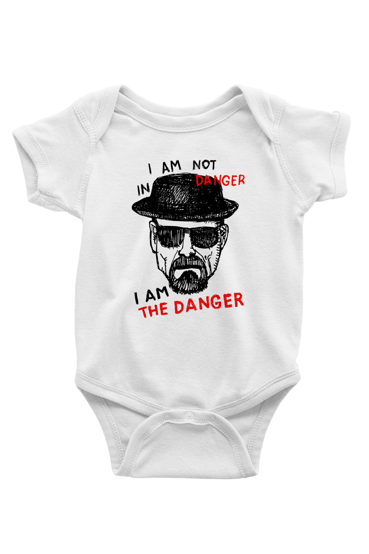 Breaking Bad Heisenberg Baskılı Beyaz Unisex Bebek Body - Zıbın