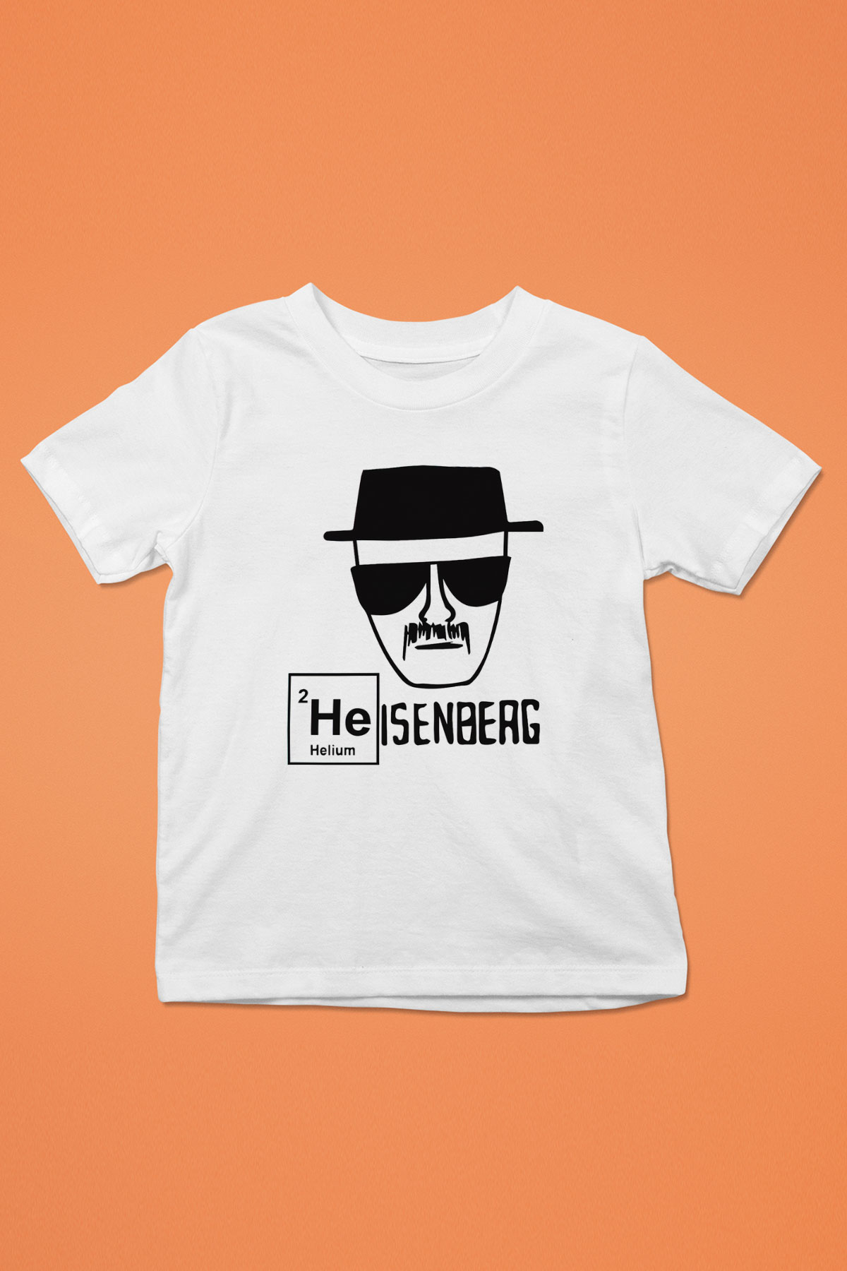 Breaking Bad Heisenberg Baskılı Beyaz Unisex Çocuk Tişört