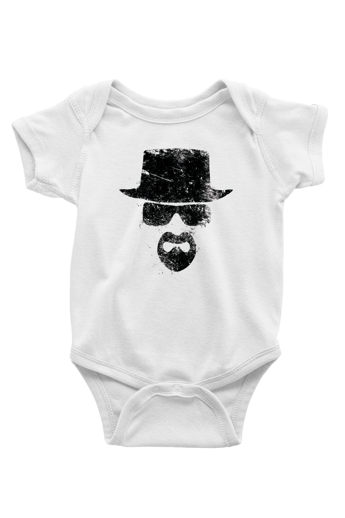 Breaking Bad Heisenberg Baskılı Beyaz Unisex Bebek Body - Zıbın