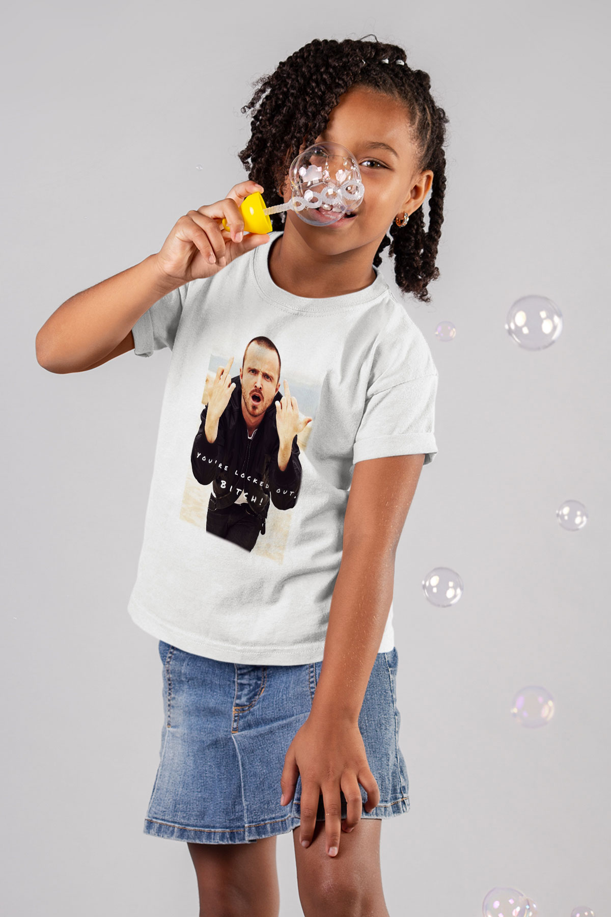 Breaking Bad Heisenberg Baskılı Beyaz Unisex Çocuk Tişört