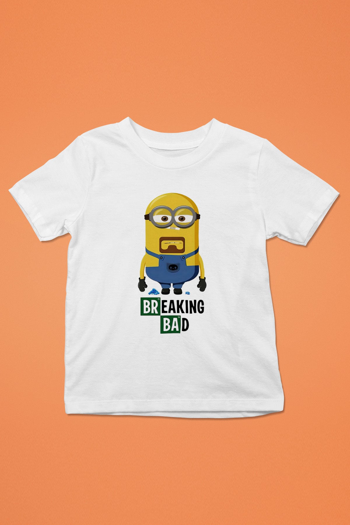 Breaking Bad Heisenberg Baskılı Beyaz Unisex Çocuk Tişört