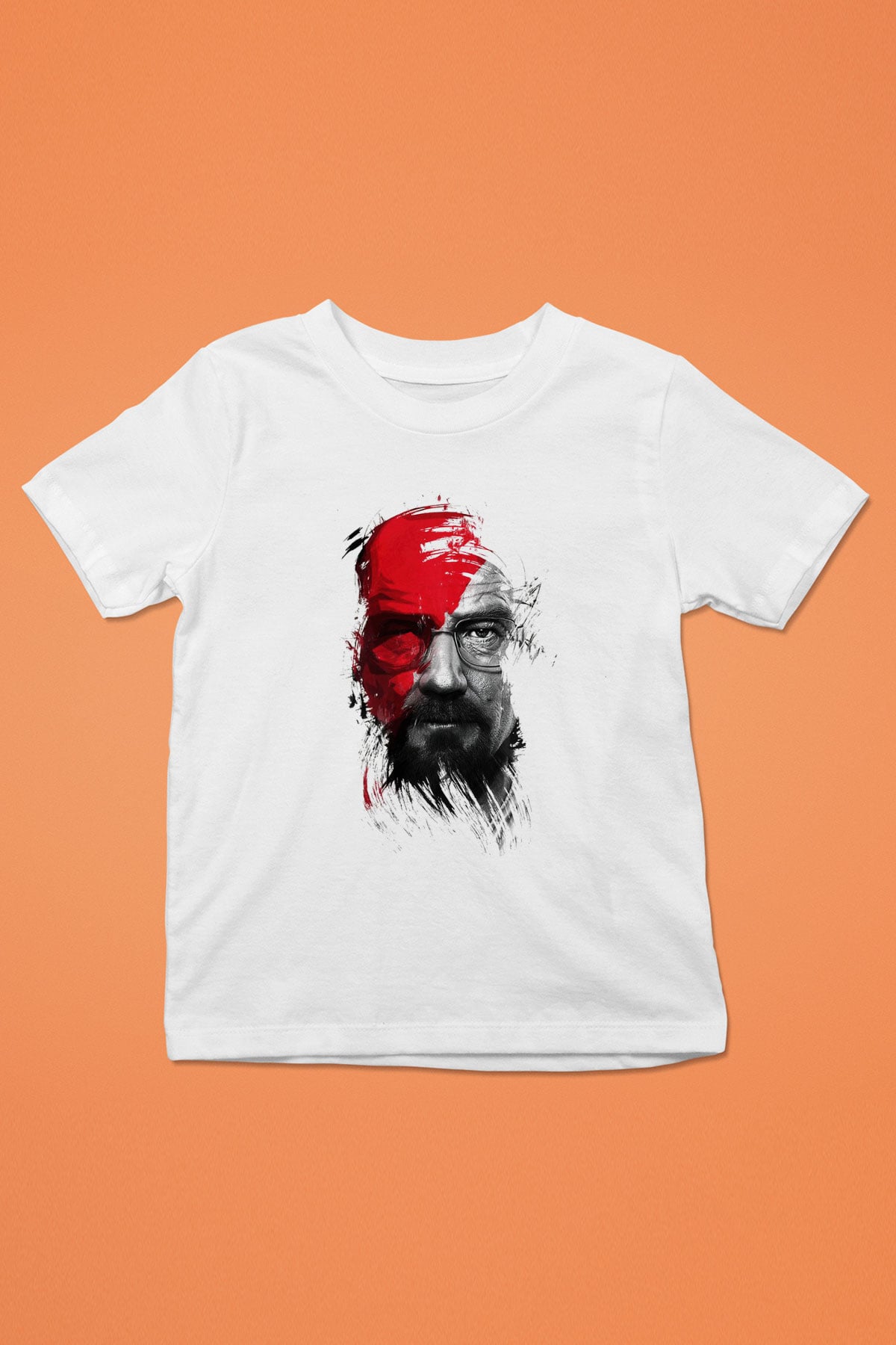 Breaking Bad Heisenberg Baskılı Beyaz Unisex Çocuk Tişört