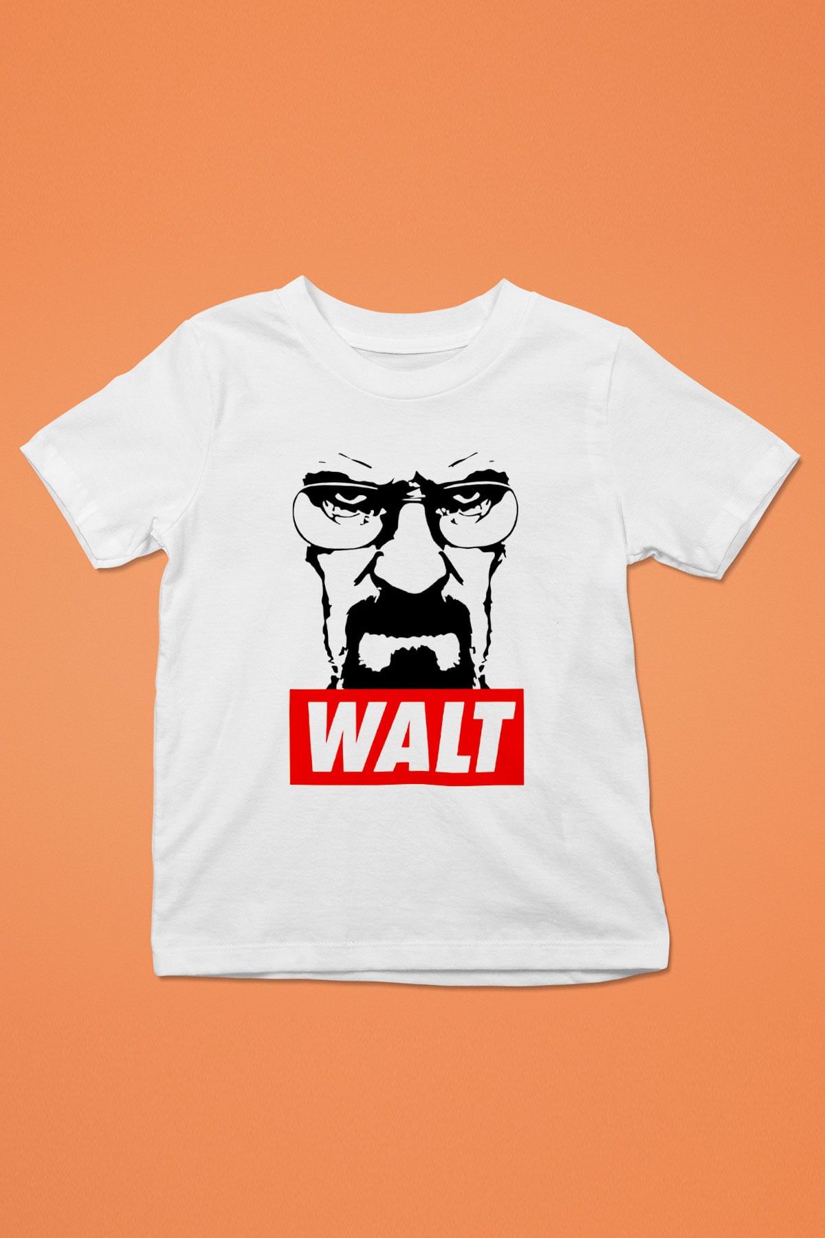 Breaking Bad Heisenberg Baskılı Beyaz Unisex Çocuk Tişört