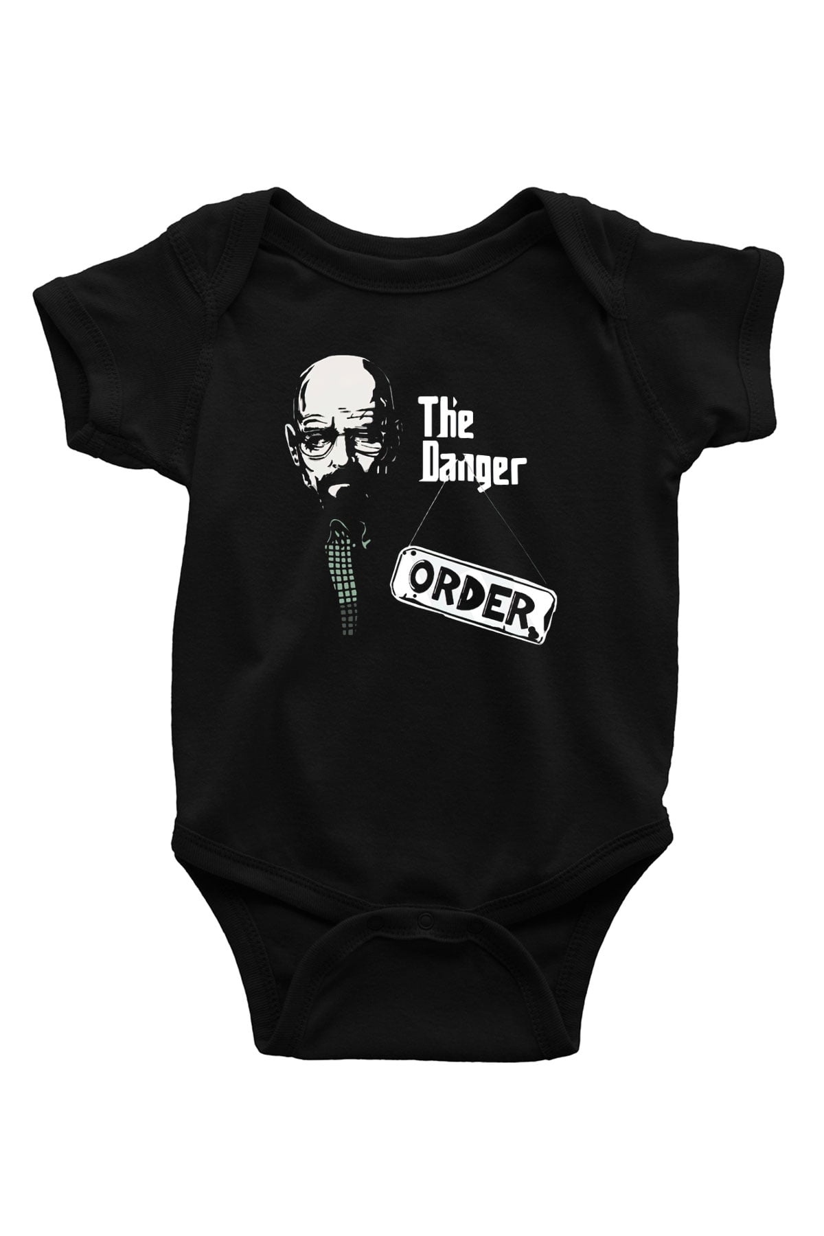 Breaking Bad Heisenberg Baskılı Siyah Bebek Body - Zıbın