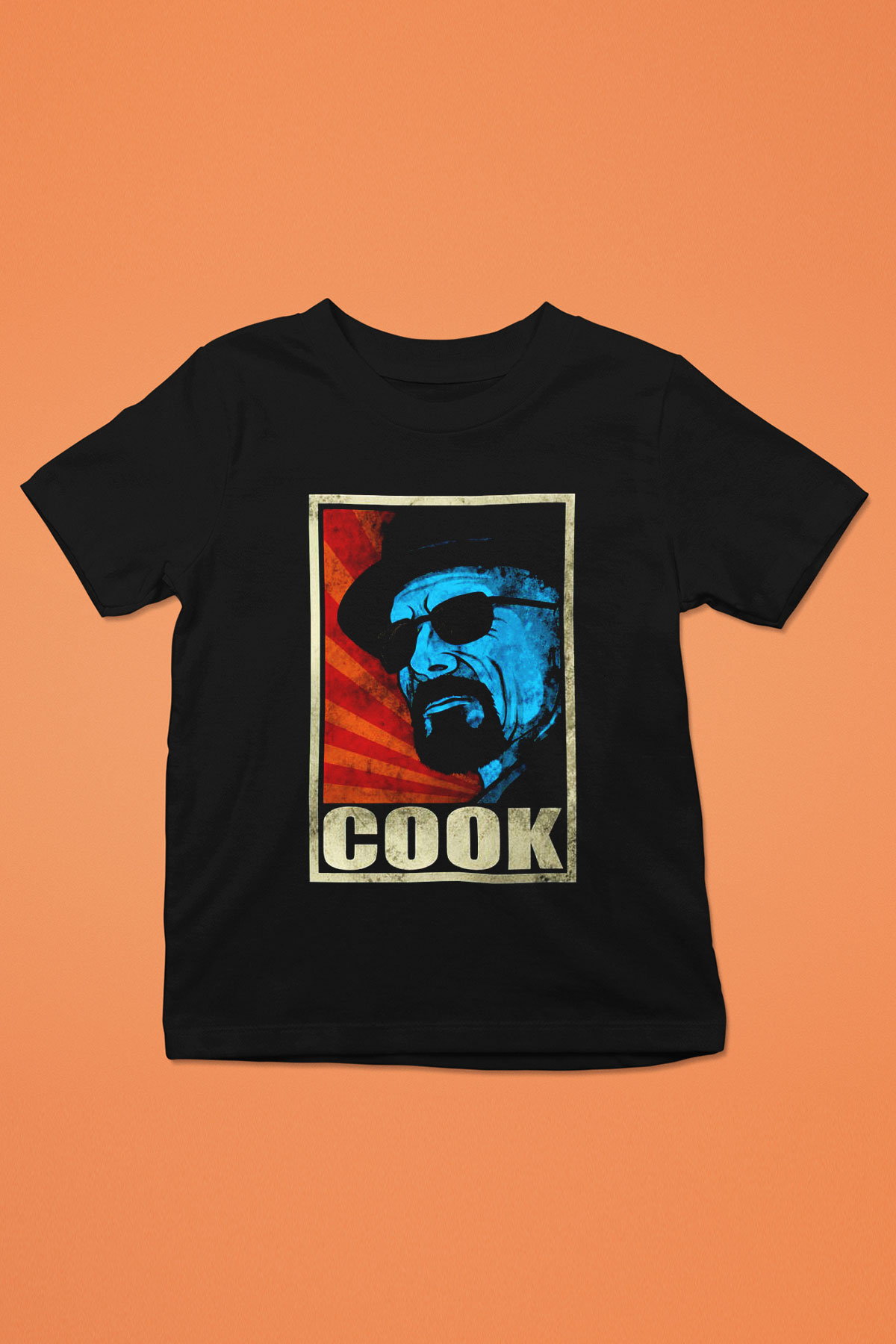 Breaking Bad Heisenberg Baskılı Siyah Unisex Çocuk Tişört