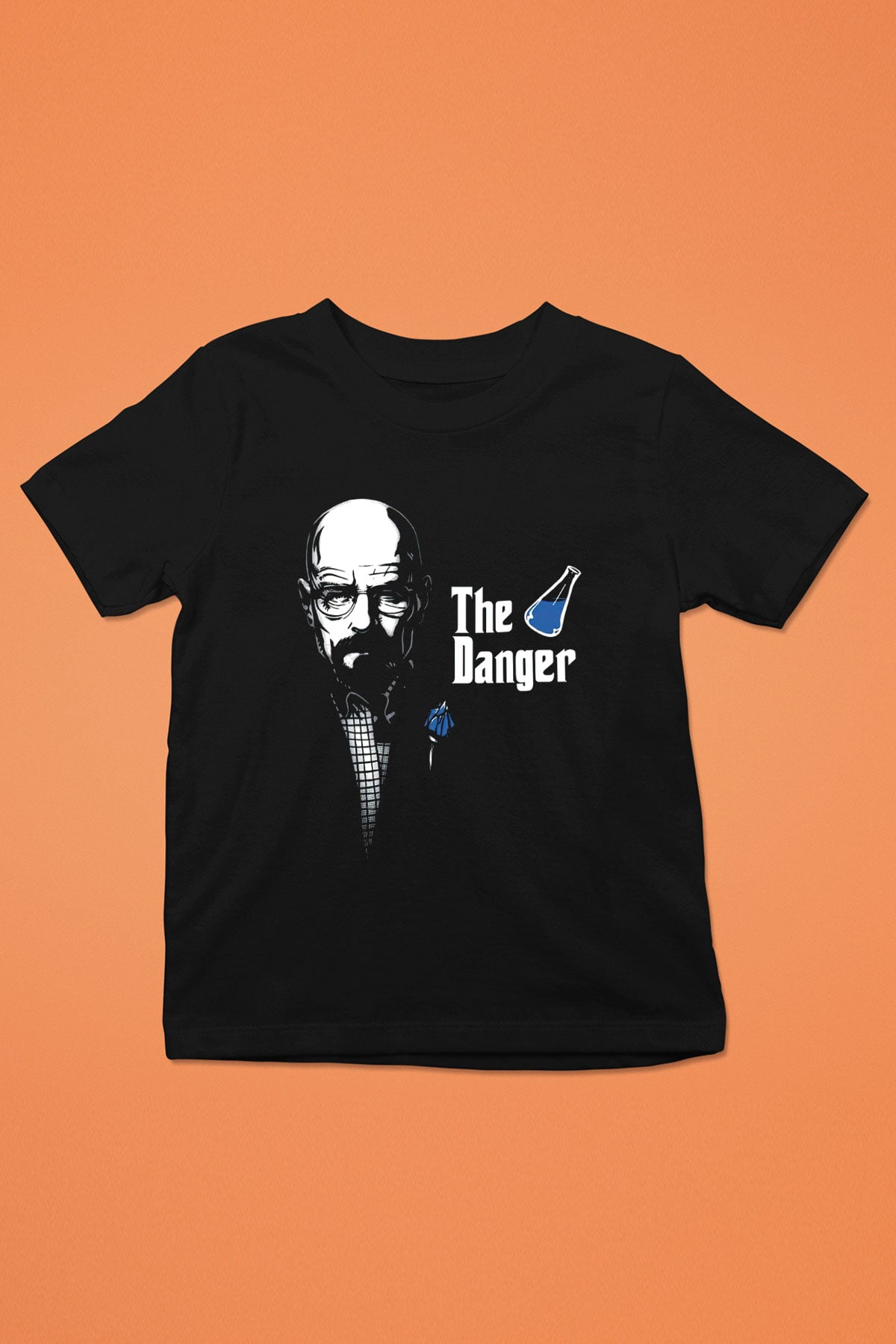 Breaking Bad Heisenberg Baskılı Siyah Unisex Çocuk Tişört