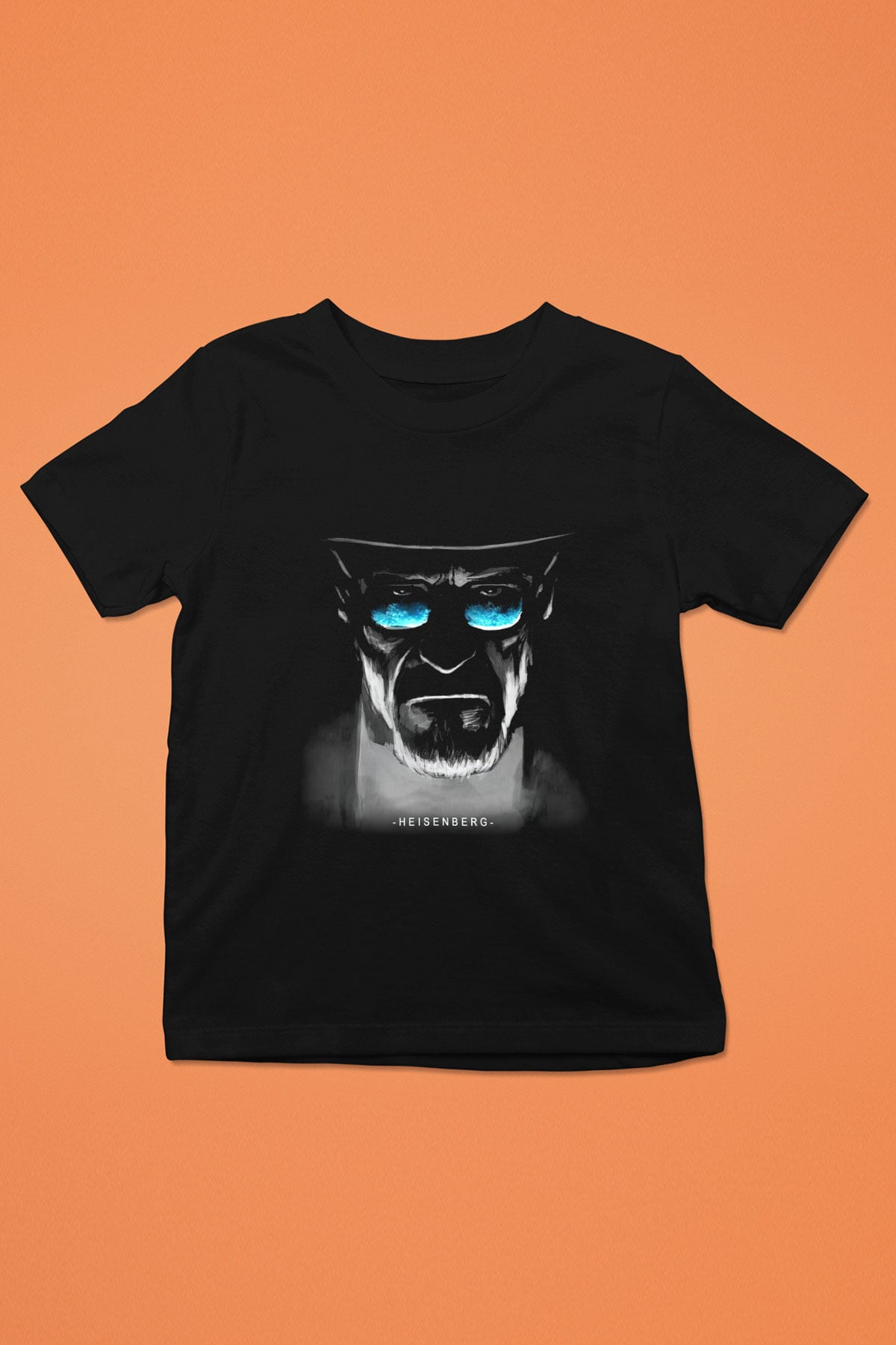 Breaking Bad Heisenberg Baskılı Siyah Unisex Çocuk Tişört