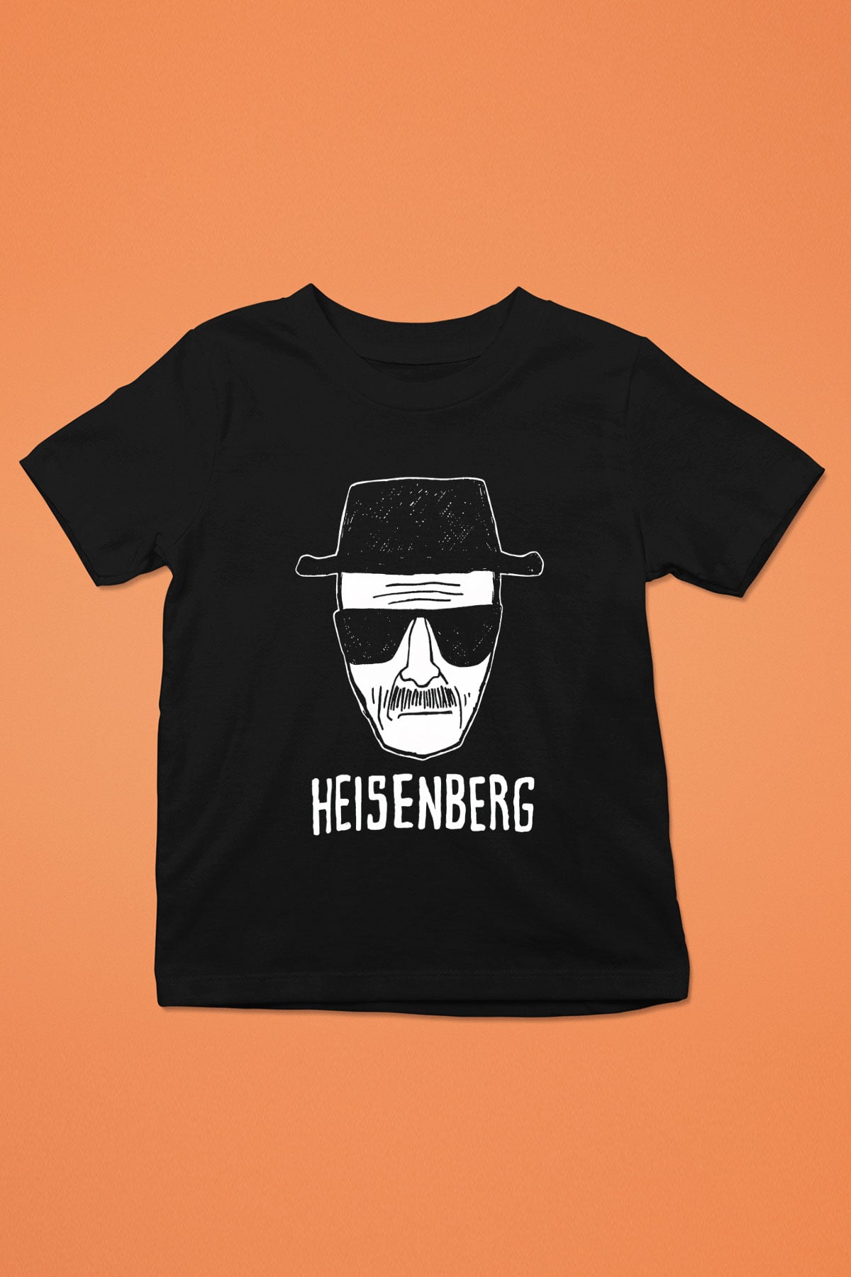 Breaking Bad Heisenberg Baskılı Siyah Unisex Çocuk Tişört