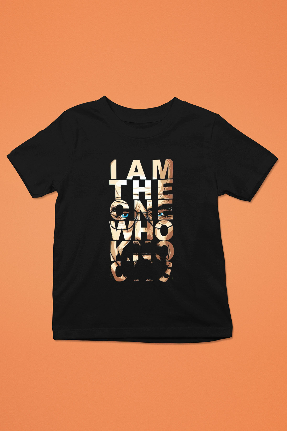 Breaking Bad Heisenberg Baskılı Siyah Unisex Çocuk Tişört