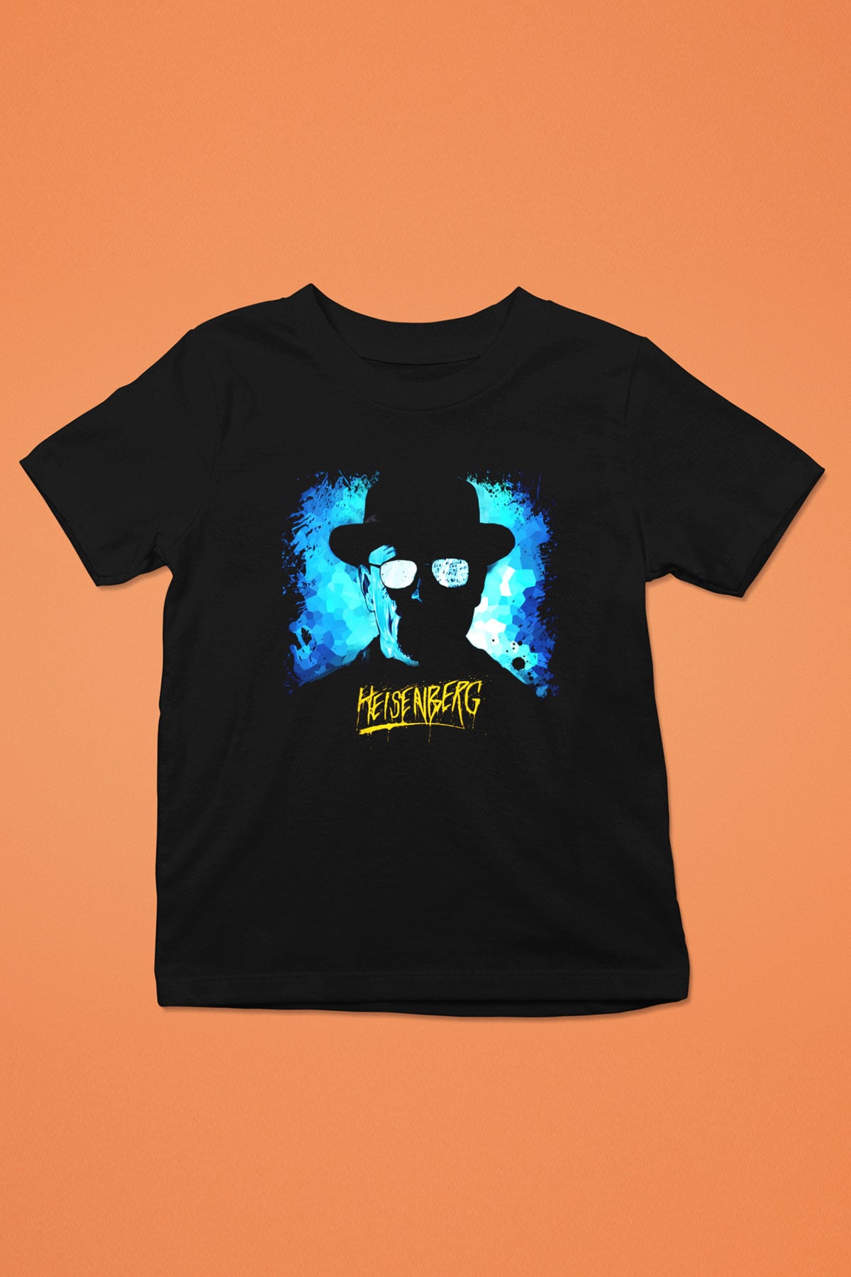Breaking Bad Heisenberg Baskılı Siyah Unisex Çocuk Tişört