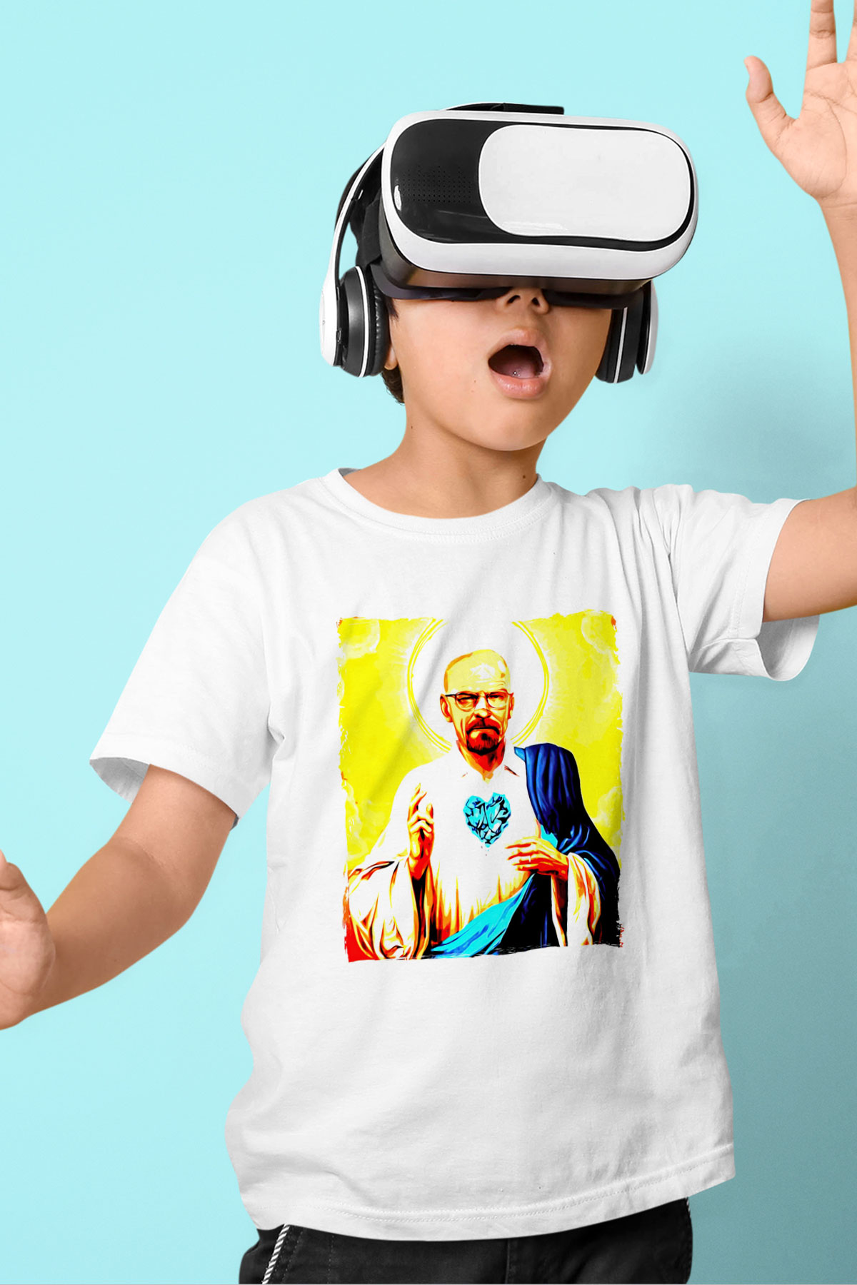Breaking Bad Heisenberg Beyaz Unisex Çocuk Tişört