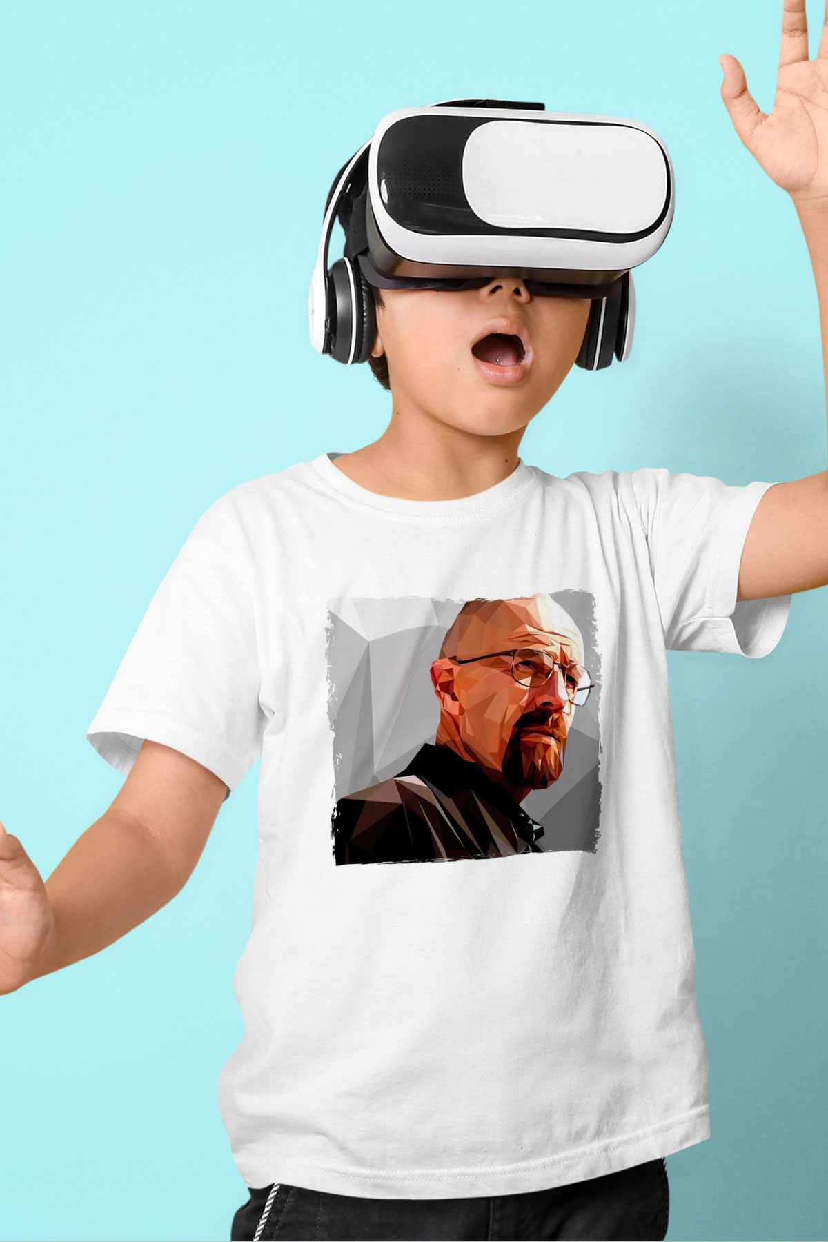 Breaking Bad Heisenberg Beyaz Unisex Çocuk Tişört