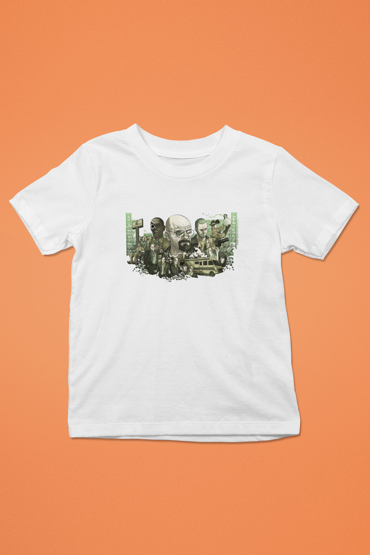 Breaking Bad Heisenberg Beyaz Unisex Çocuk Tişört