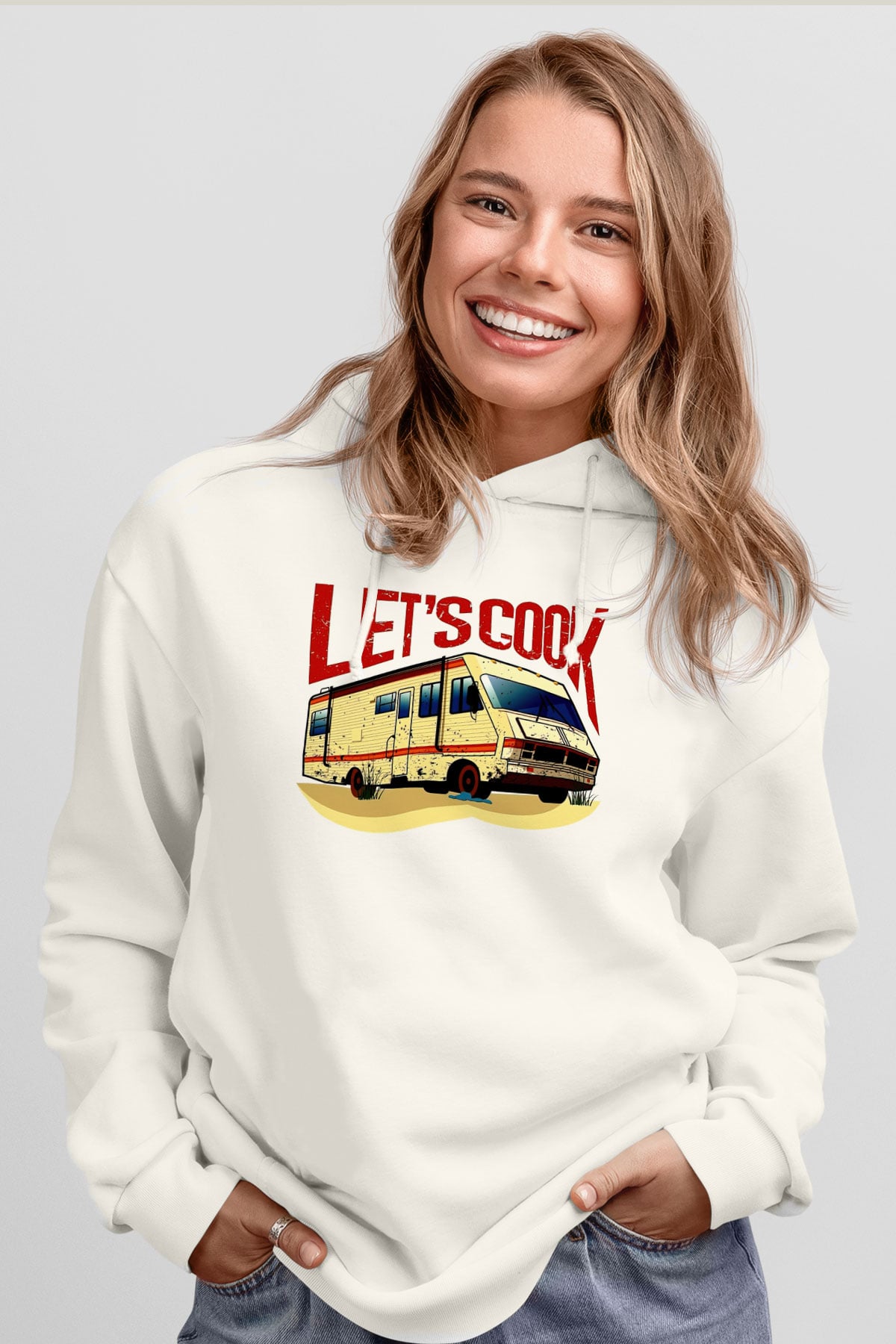 Breaking Bad Heisenberg Beyaz Unisex Hoodie