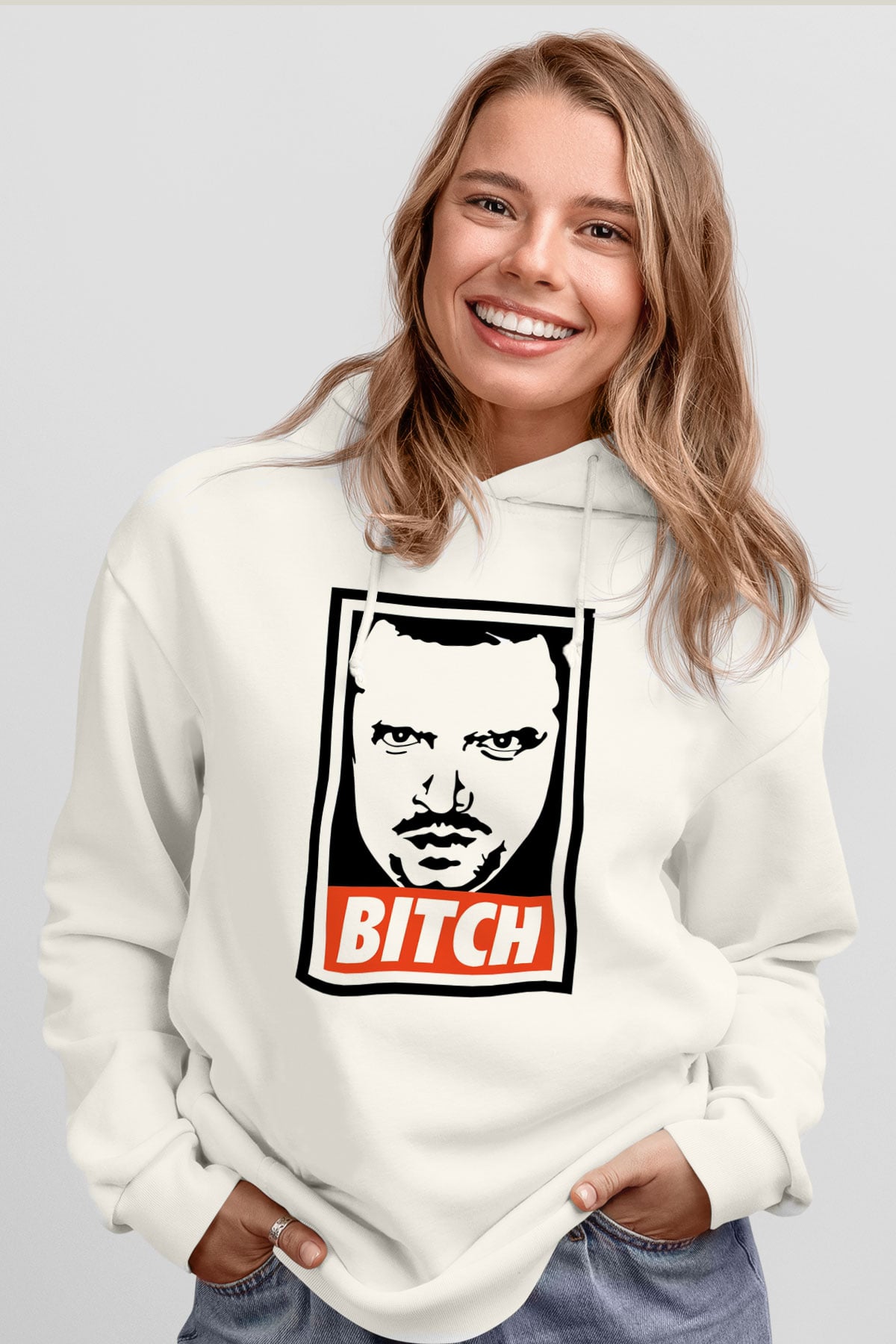Breaking Bad Heisenberg Beyaz Unisex Hoodie