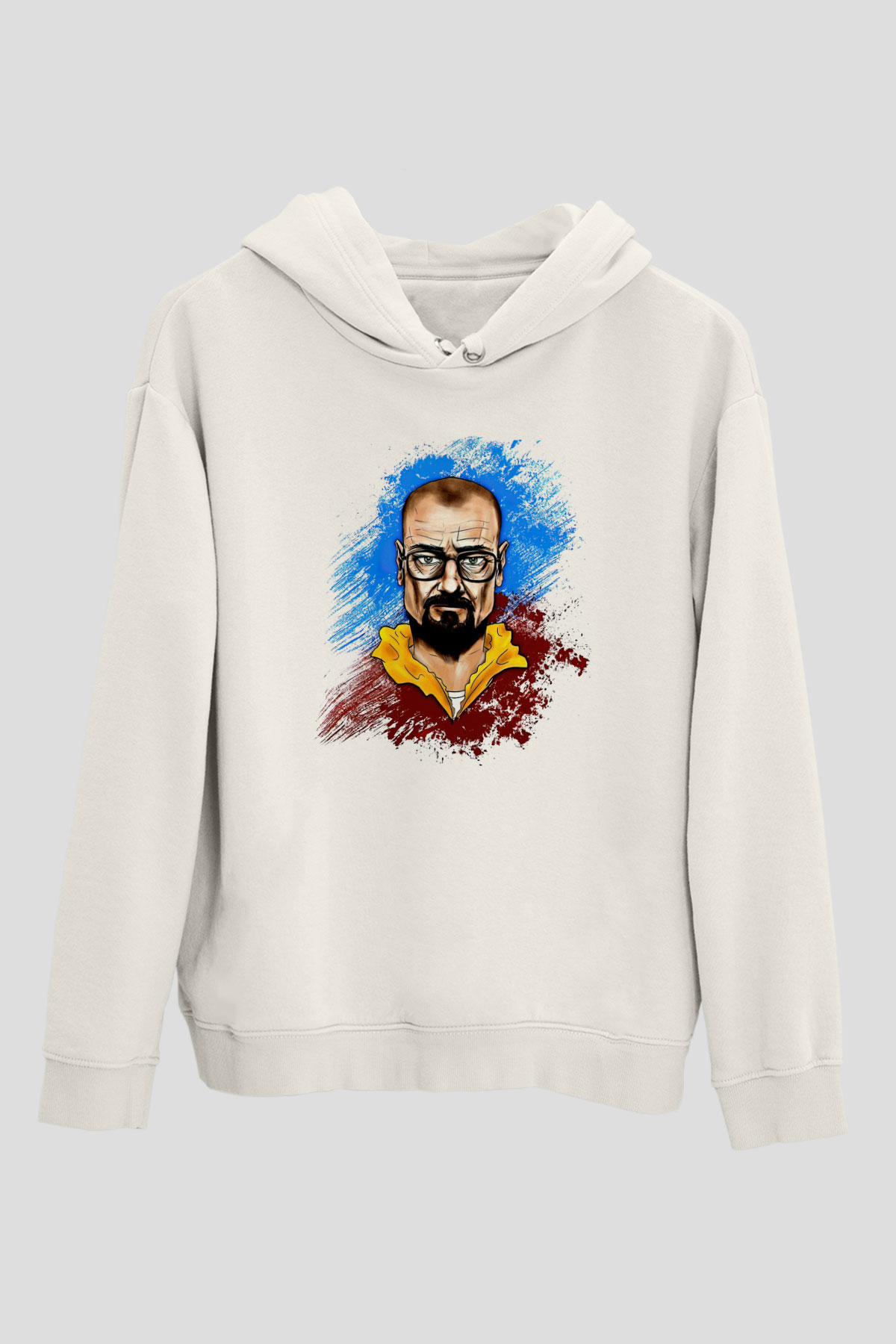 Breaking Bad Heisenberg Beyaz Unisex Hoodie