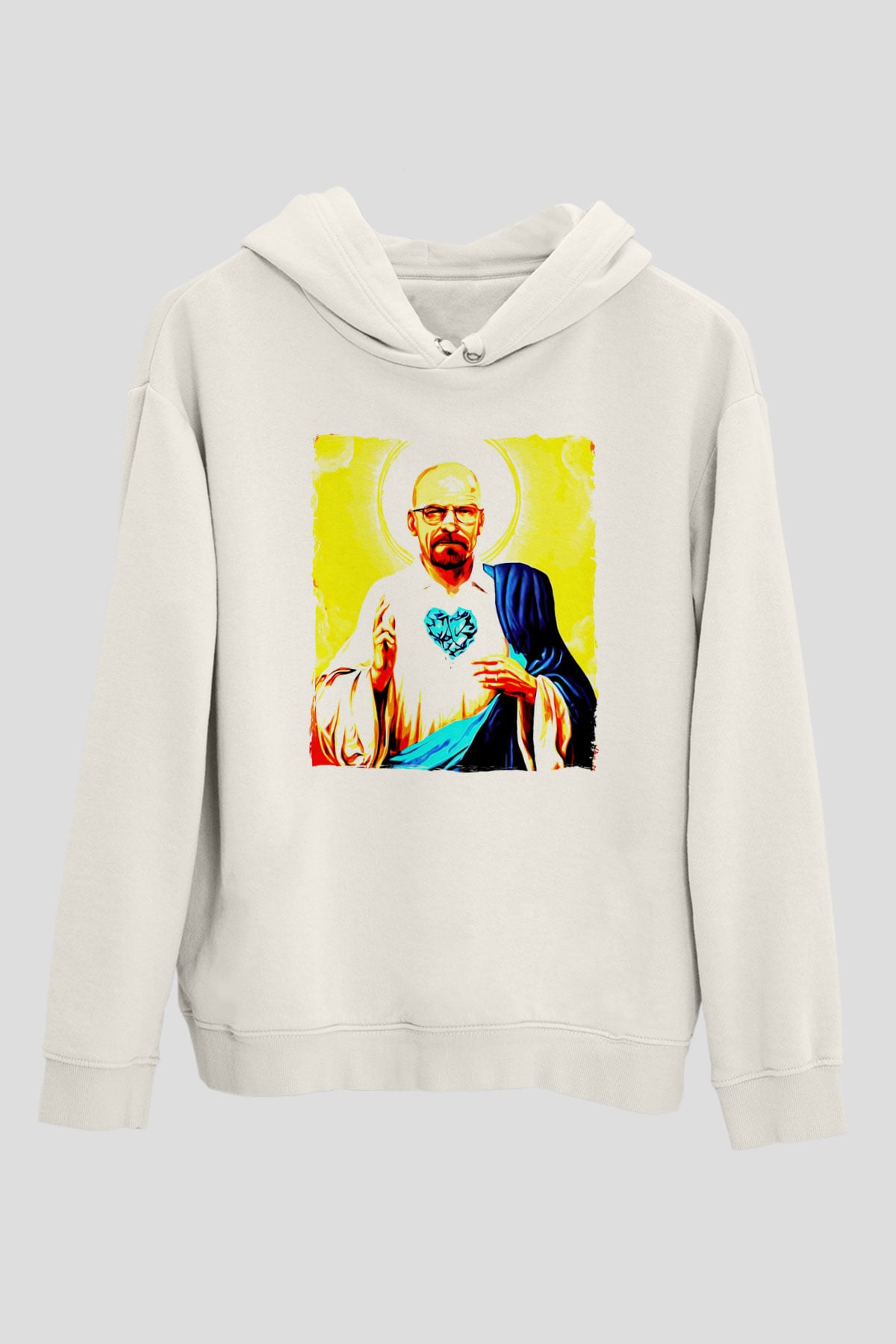 Breaking Bad Heisenberg Beyaz Unisex Hoodie