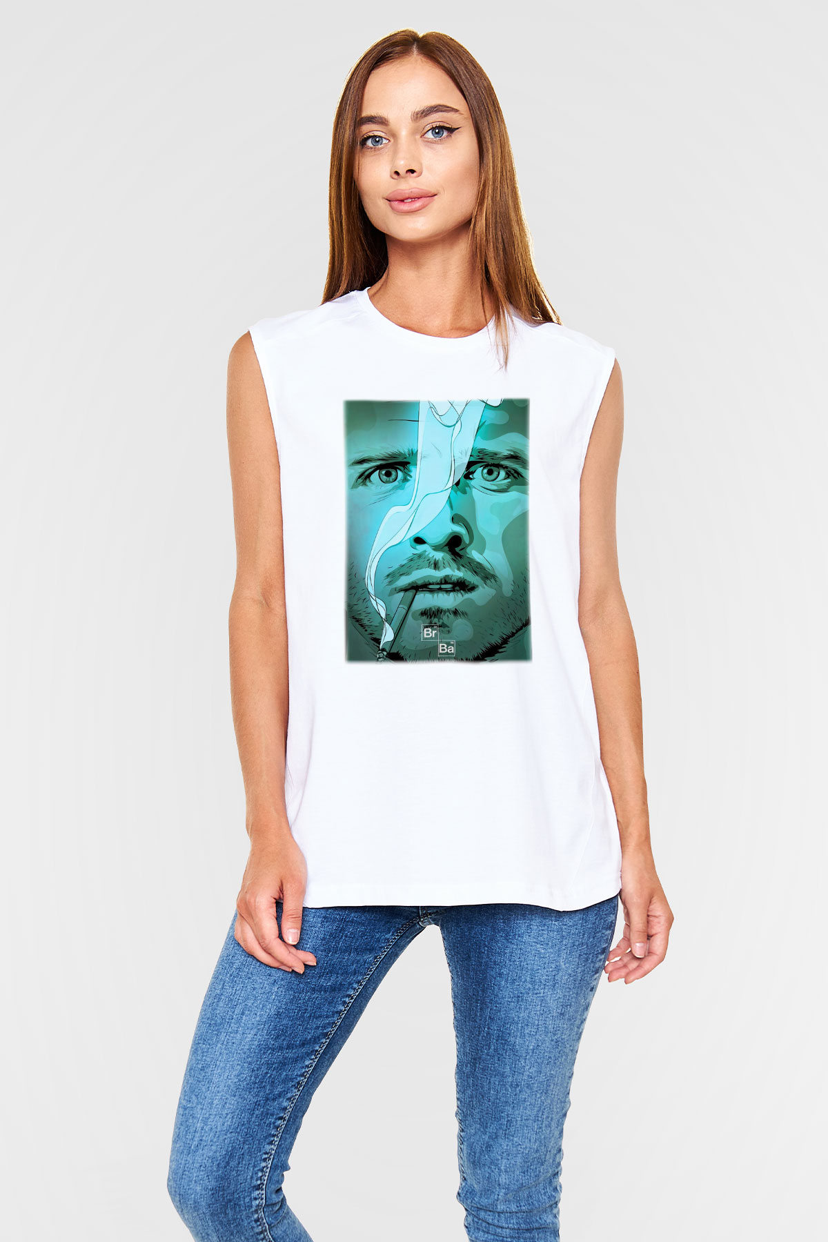 Breaking Bad Heisenberg Beyaz Unisex Kolsuz Tişört
