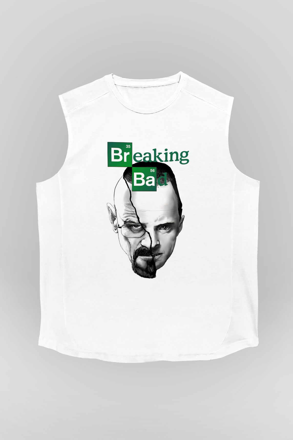 Breaking Bad Heisenberg Beyaz Unisex Kolsuz Tişört