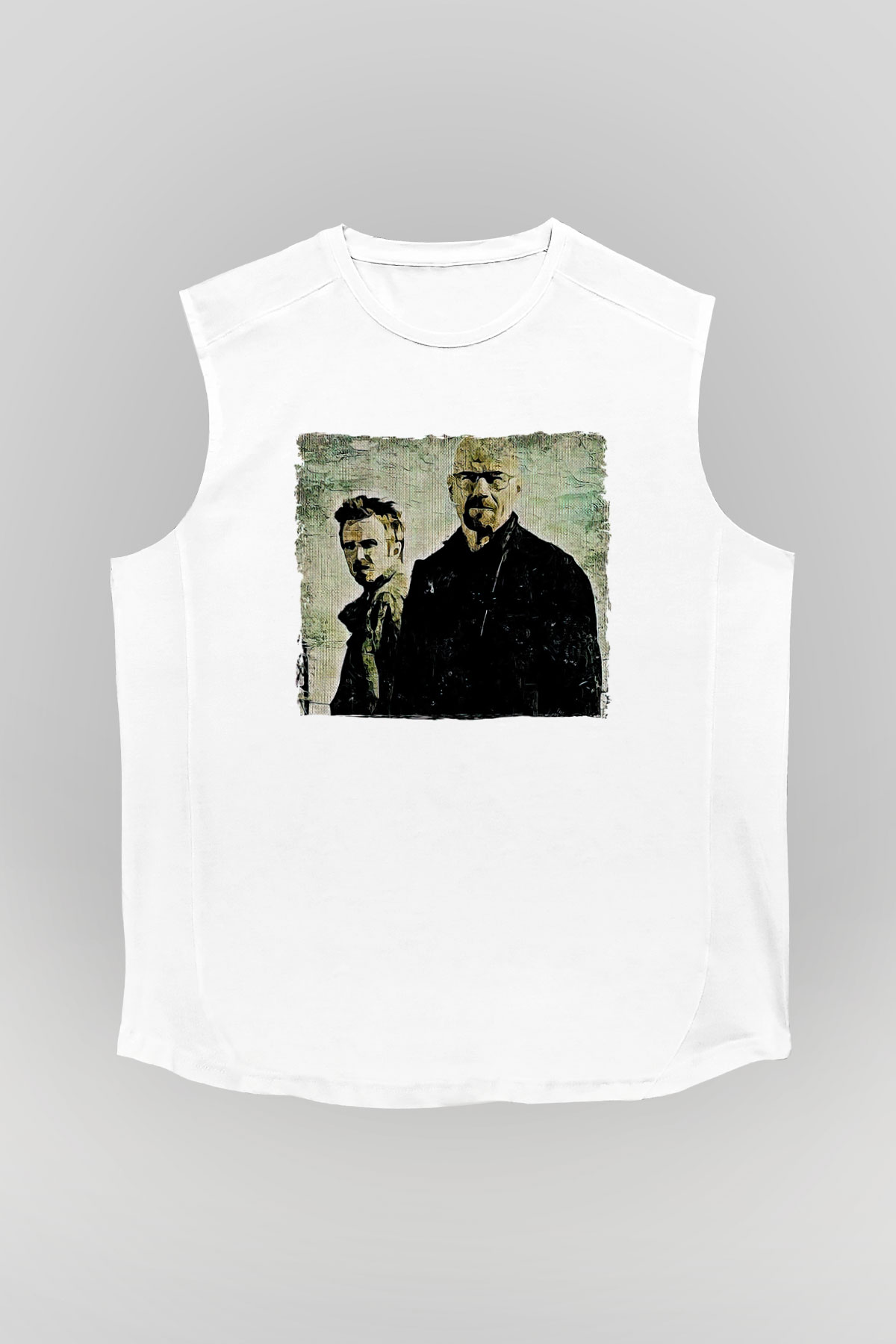 Breaking Bad Heisenberg Beyaz Unisex Kolsuz Tişört