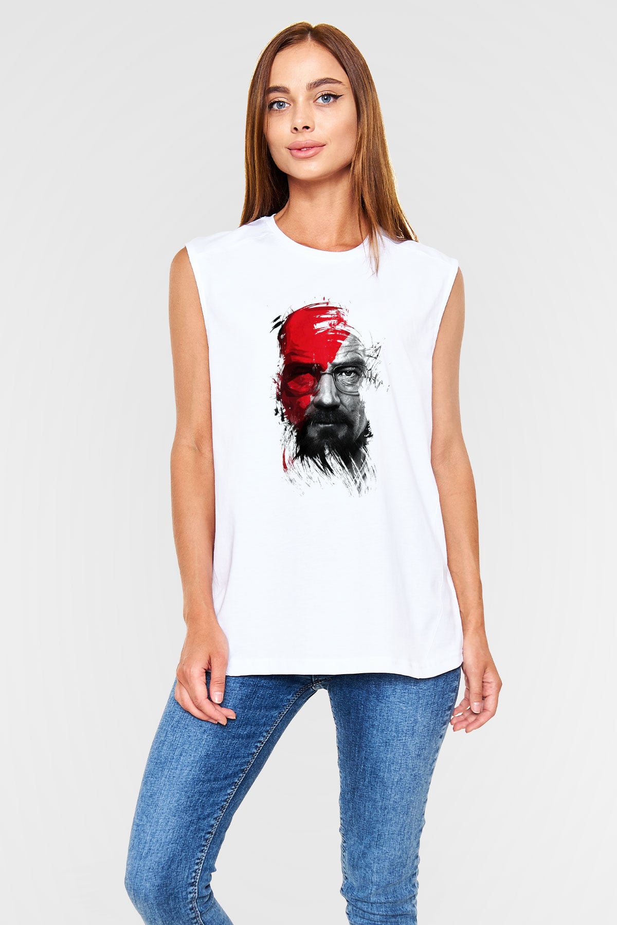 Breaking Bad Heisenberg Beyaz Unisex Kolsuz Tişört