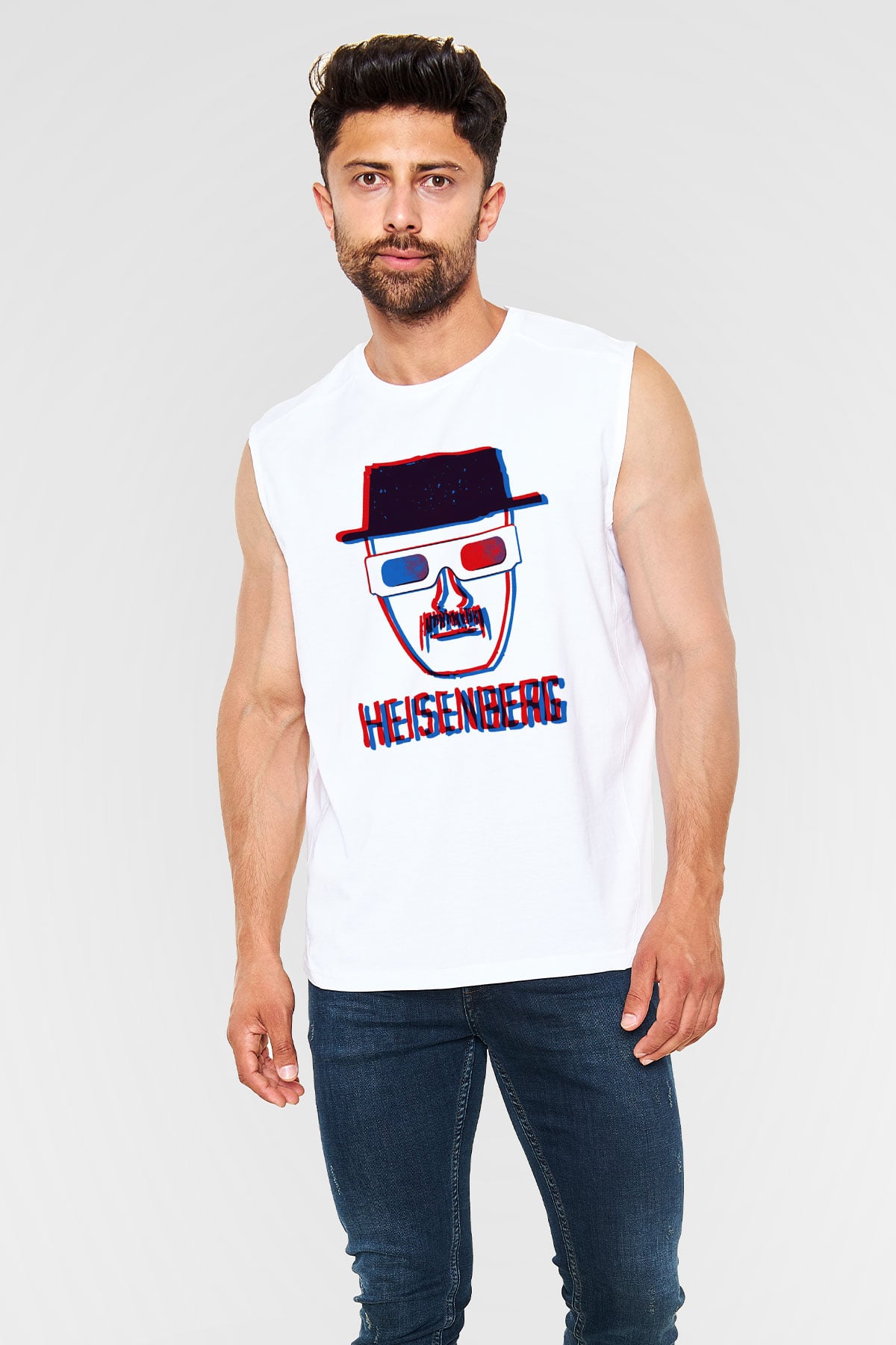 Breaking Bad Heisenberg Beyaz Unisex Kolsuz Tişört