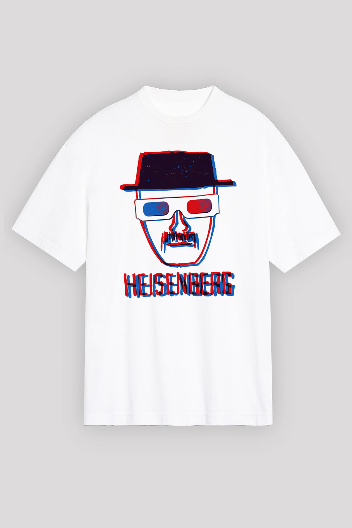 Breaking Bad Heisenberg Beyaz Unisex Oversize Tişört T-Shirt
