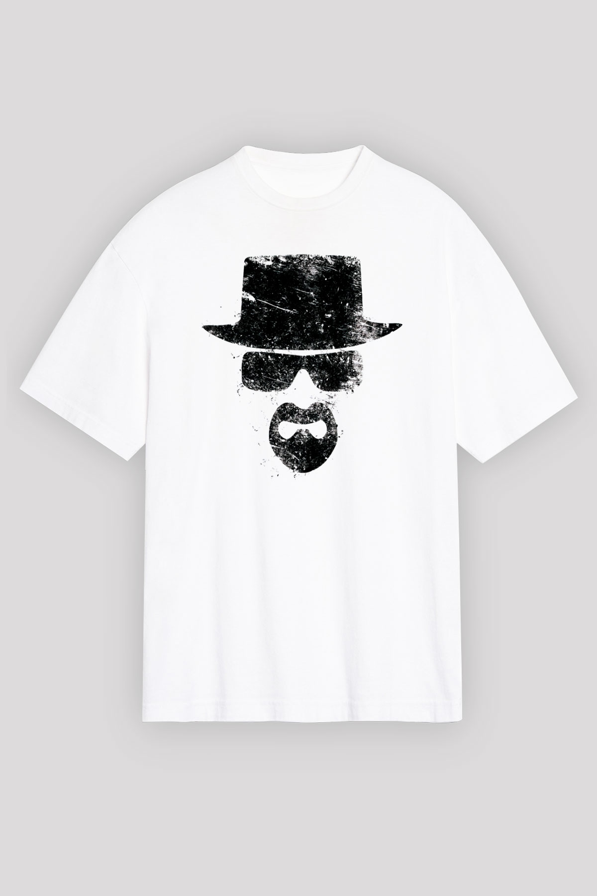 Breaking Bad Heisenberg Beyaz Unisex Oversize Tişört T-Shirt