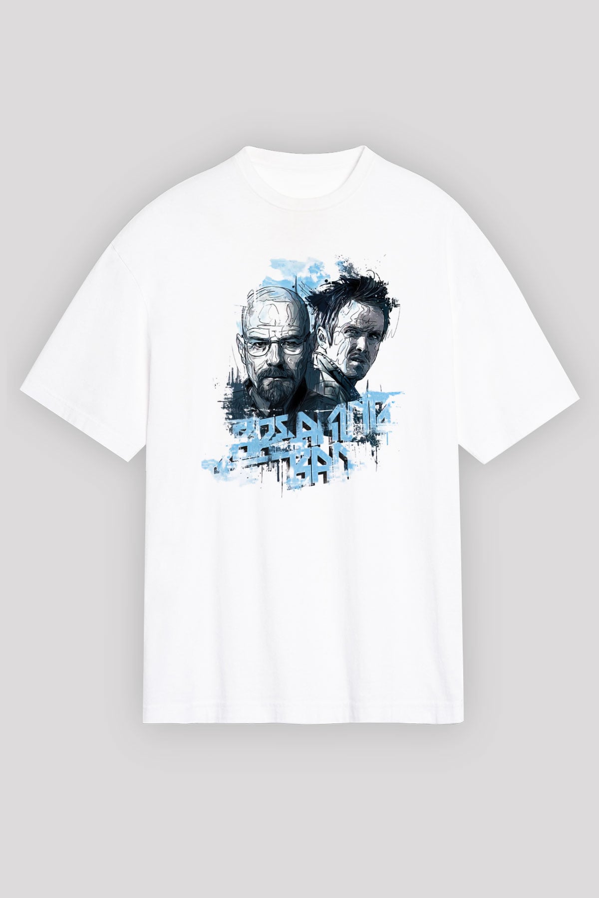 Breaking Bad Heisenberg Beyaz Unisex Oversize Tişört T-Shirt