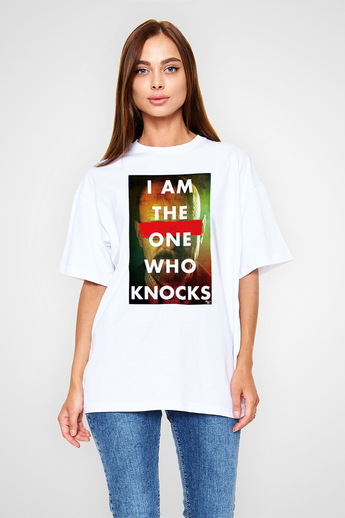 Breaking Bad Heisenberg Beyaz Unisex Oversize Tişört T-Shirt