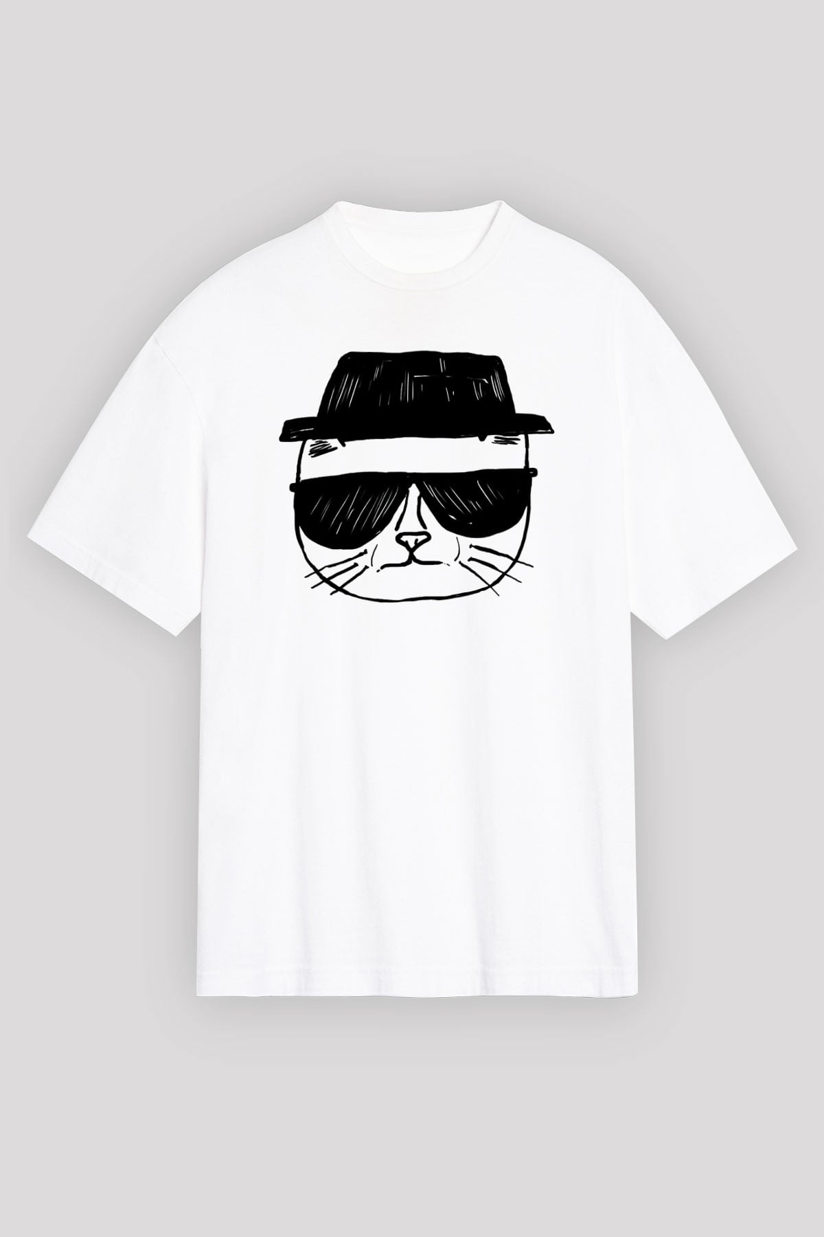 Breaking Bad Heisenberg Beyaz Unisex Oversize Tişört T-Shirt