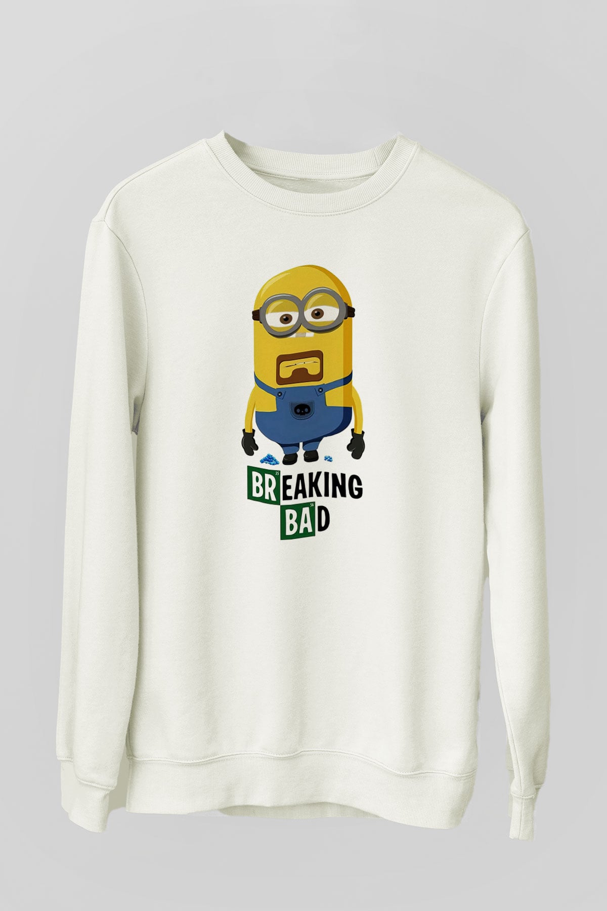 Breaking Bad Heisenberg Beyaz Unisex Sweatshirt