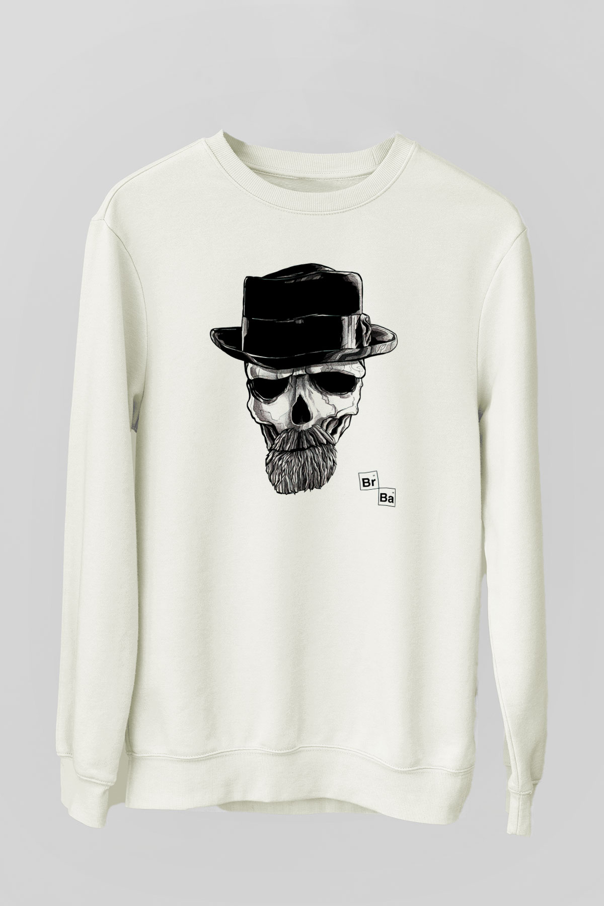 Breaking Bad Heisenberg Beyaz Unisex Sweatshirt