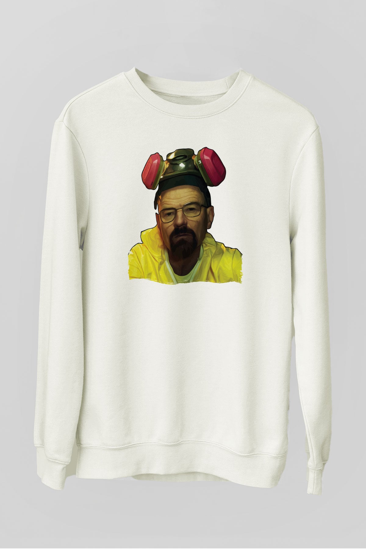 Breaking Bad Heisenberg Beyaz Unisex Sweatshirt