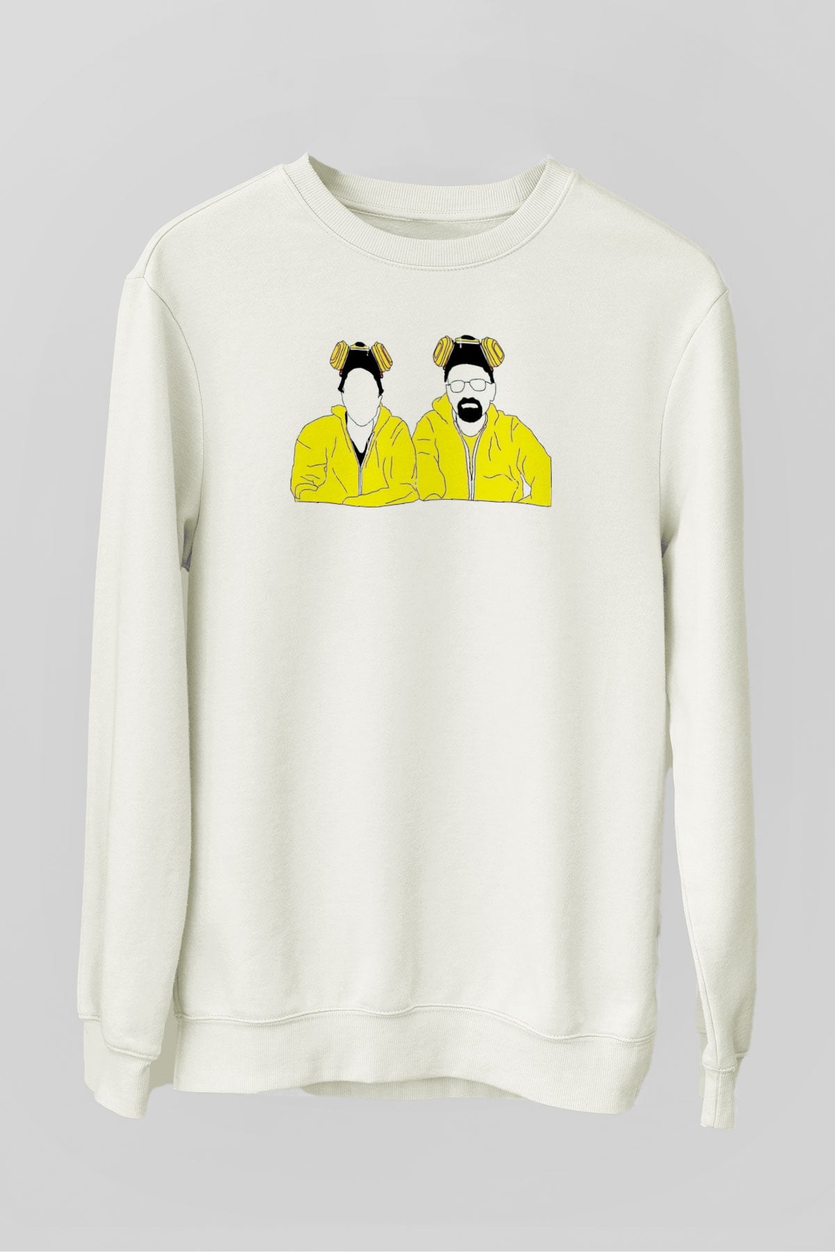 Breaking Bad Heisenberg Beyaz Unisex Sweatshirt