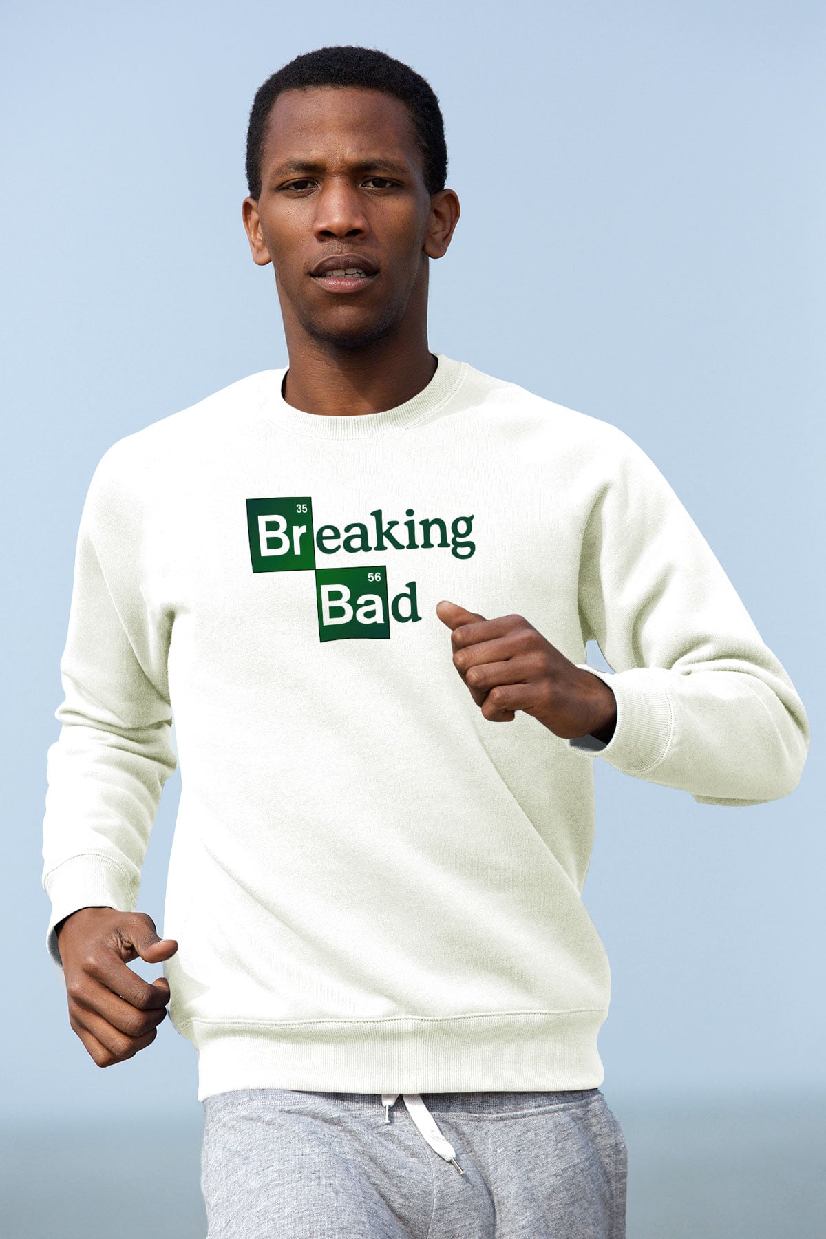 Breaking Bad Heisenberg Beyaz Unisex Sweatshirt
