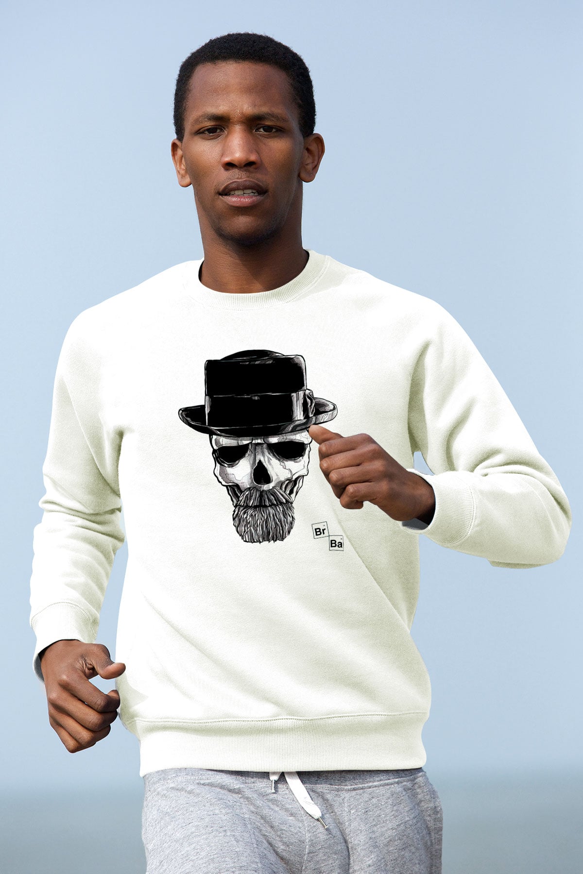 Breaking Bad Heisenberg Beyaz Unisex Sweatshirt