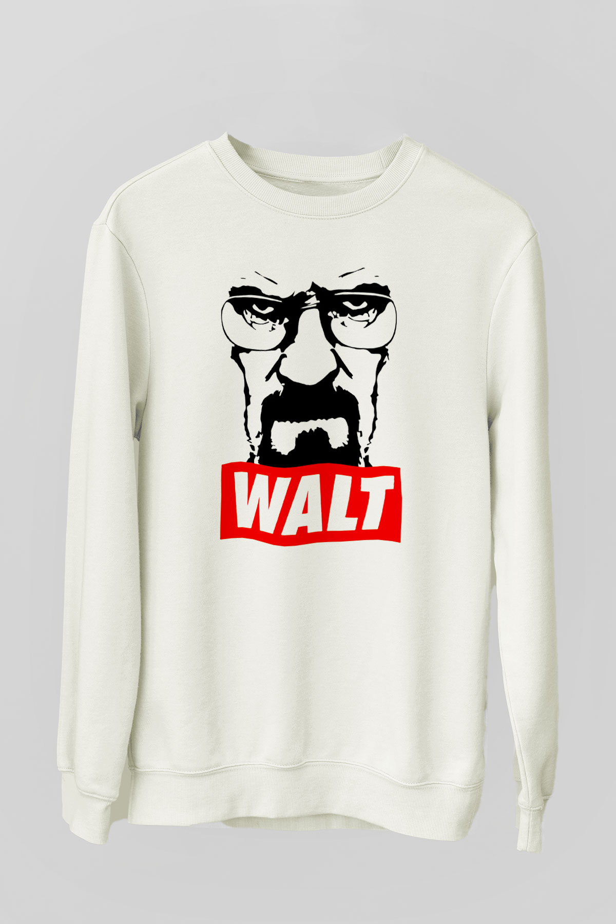 Breaking Bad Heisenberg Beyaz Unisex Sweatshirt