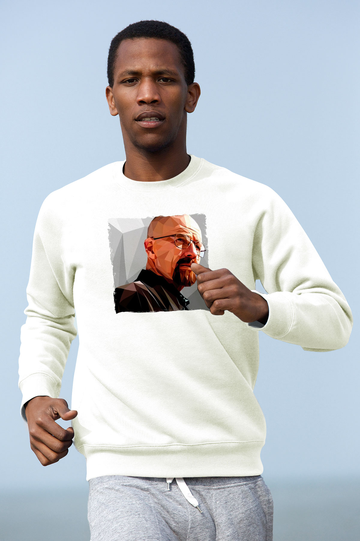 Breaking Bad Heisenberg Beyaz Unisex Sweatshirt