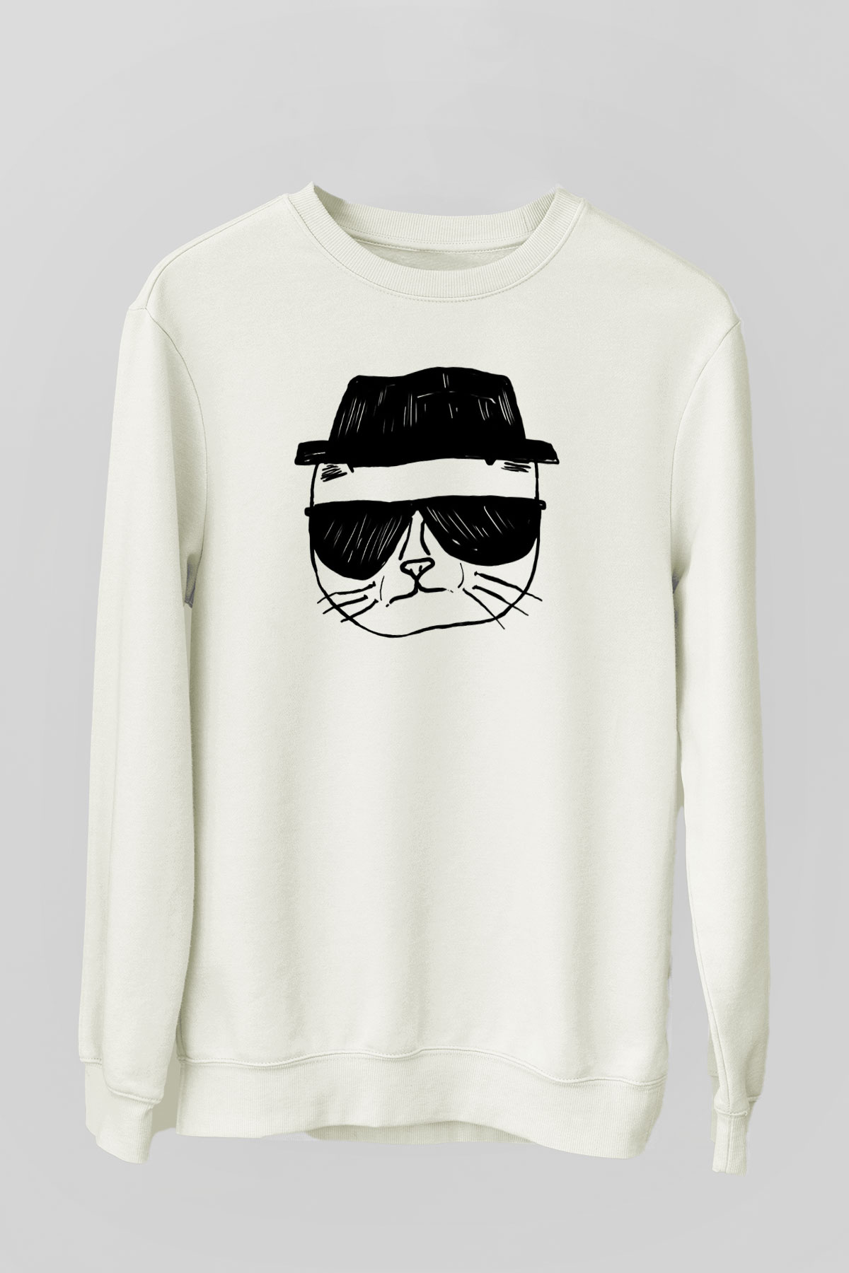 Breaking Bad Heisenberg Beyaz Unisex Sweatshirt