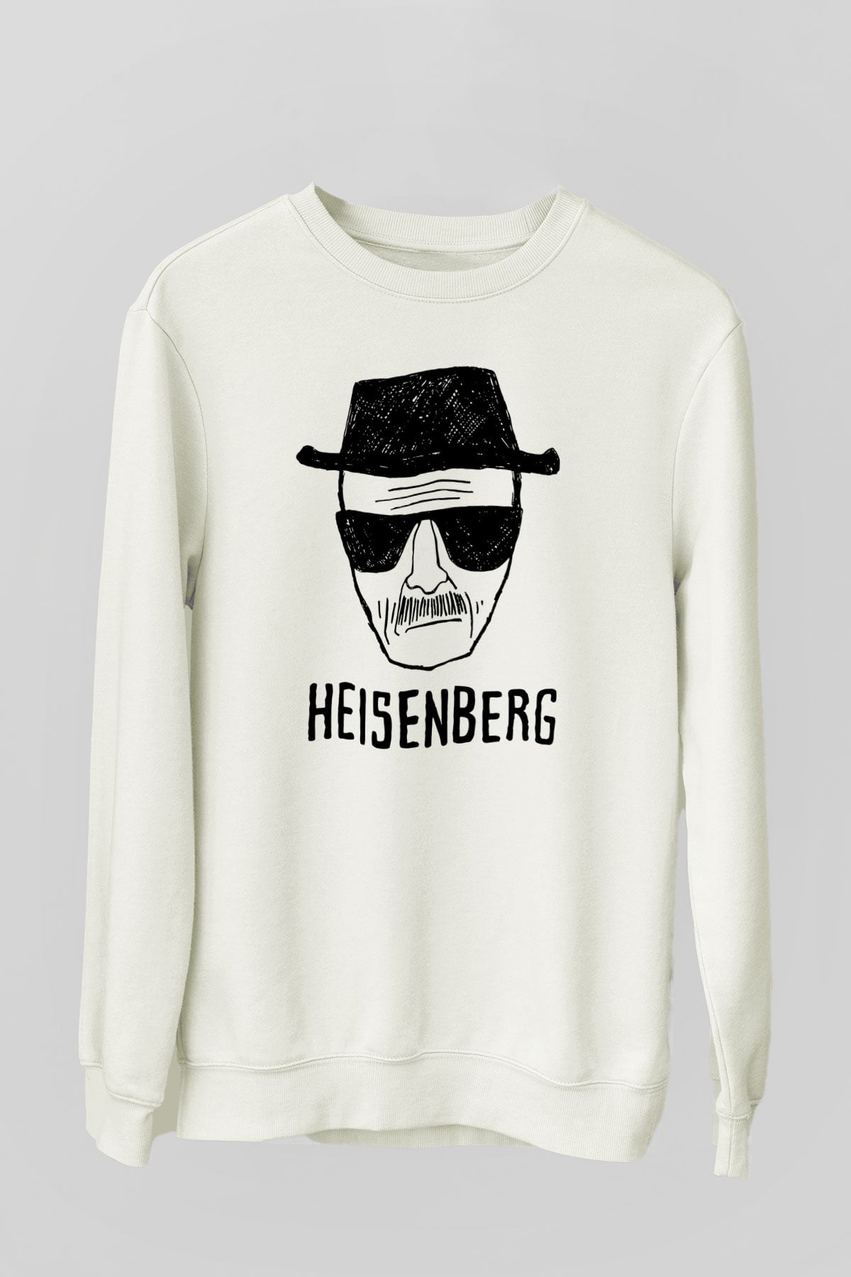 Breaking Bad Heisenberg Beyaz Unisex Sweatshirt